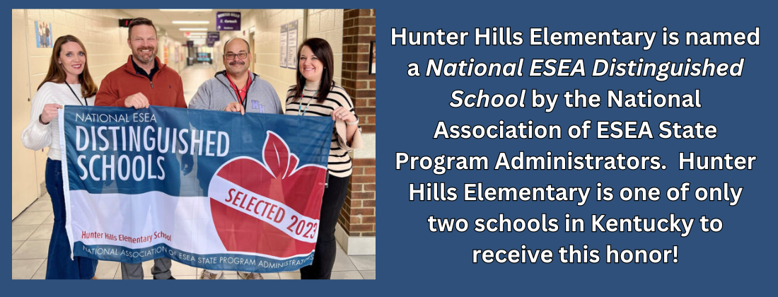 Hunter Hills Elementary named a National ESEA School