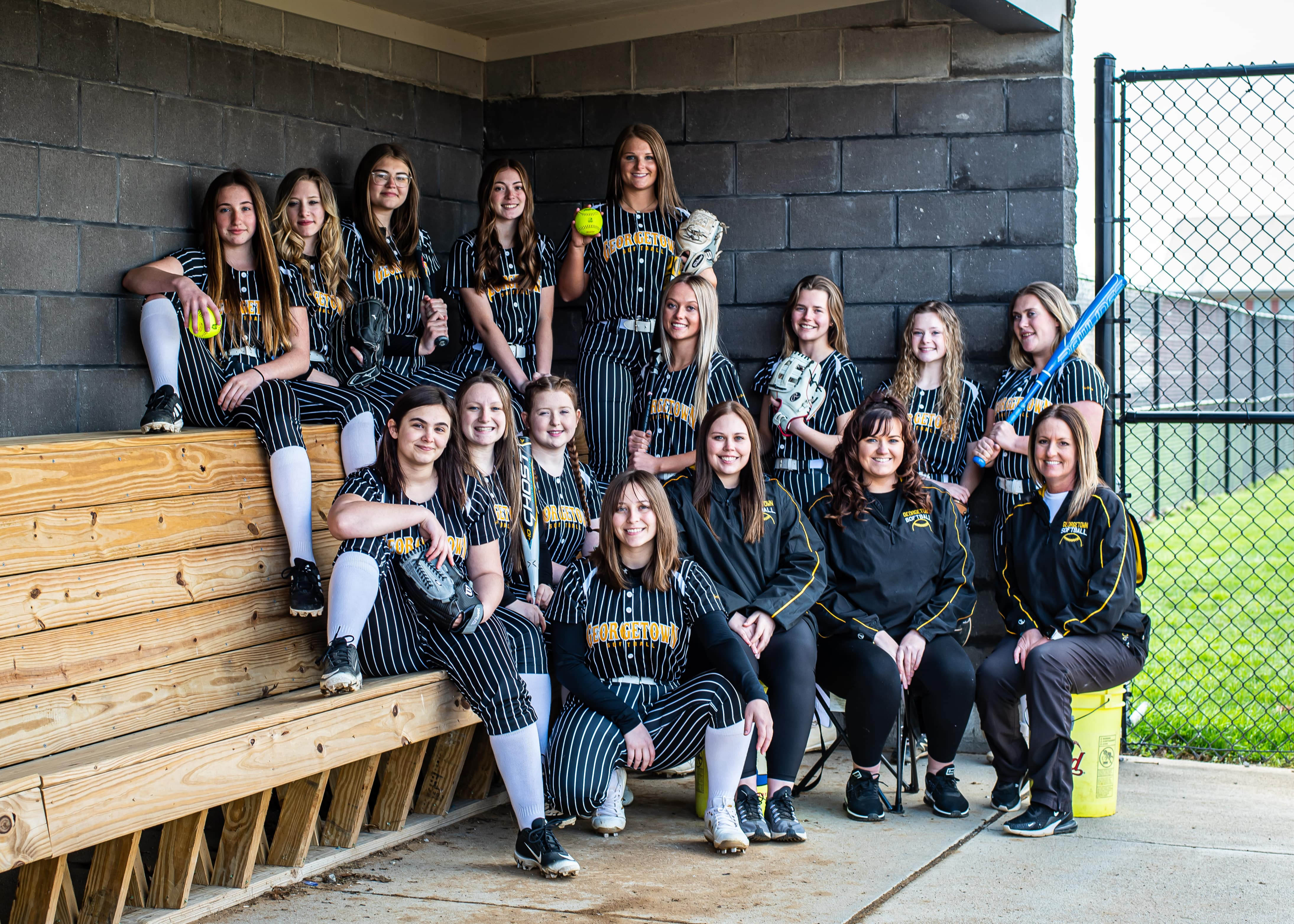 Girls Varsity Baseball Team Photo
