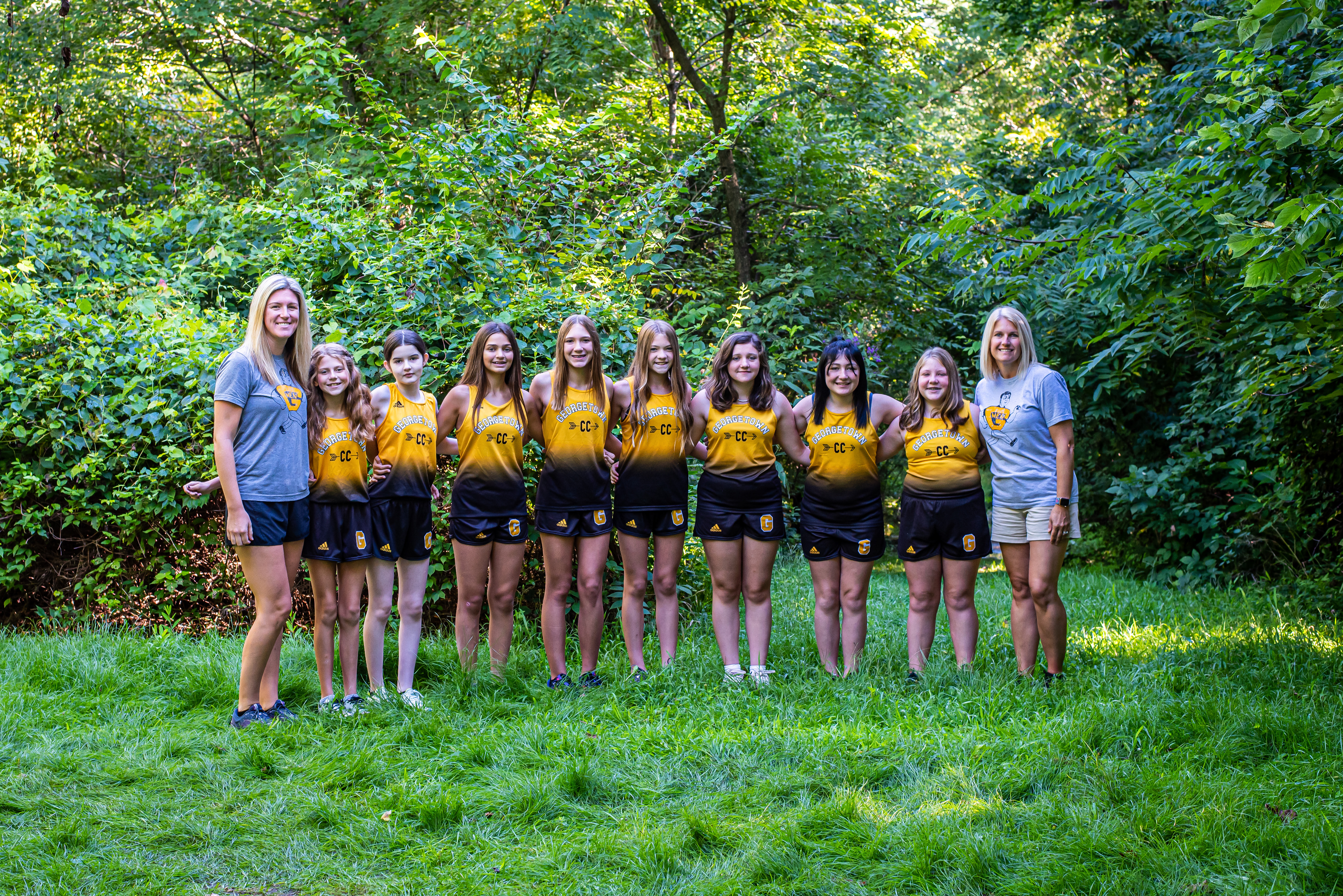 Girls Junior High Cross Country Team Photo