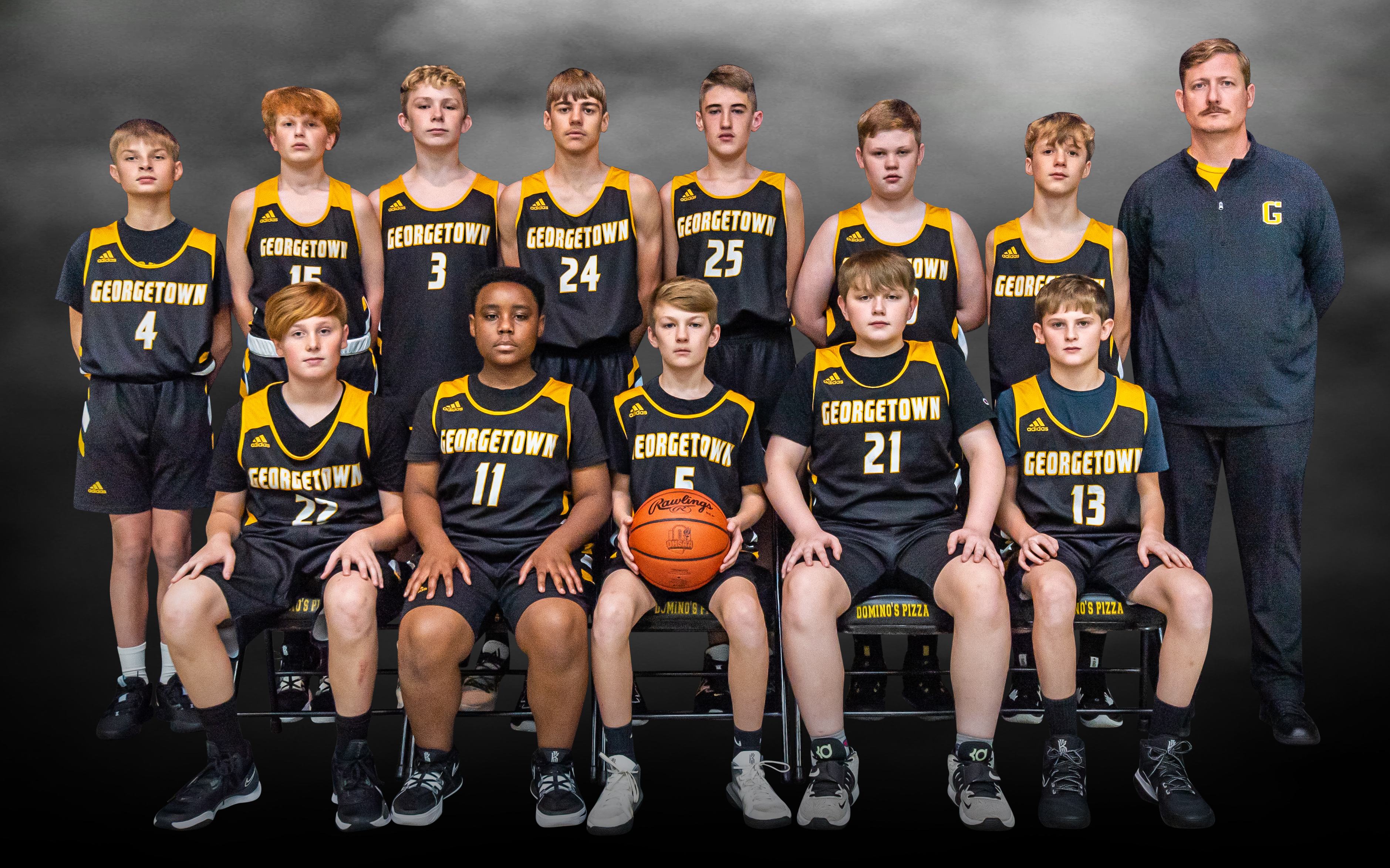 Boys Junior High Basketball Team Photo