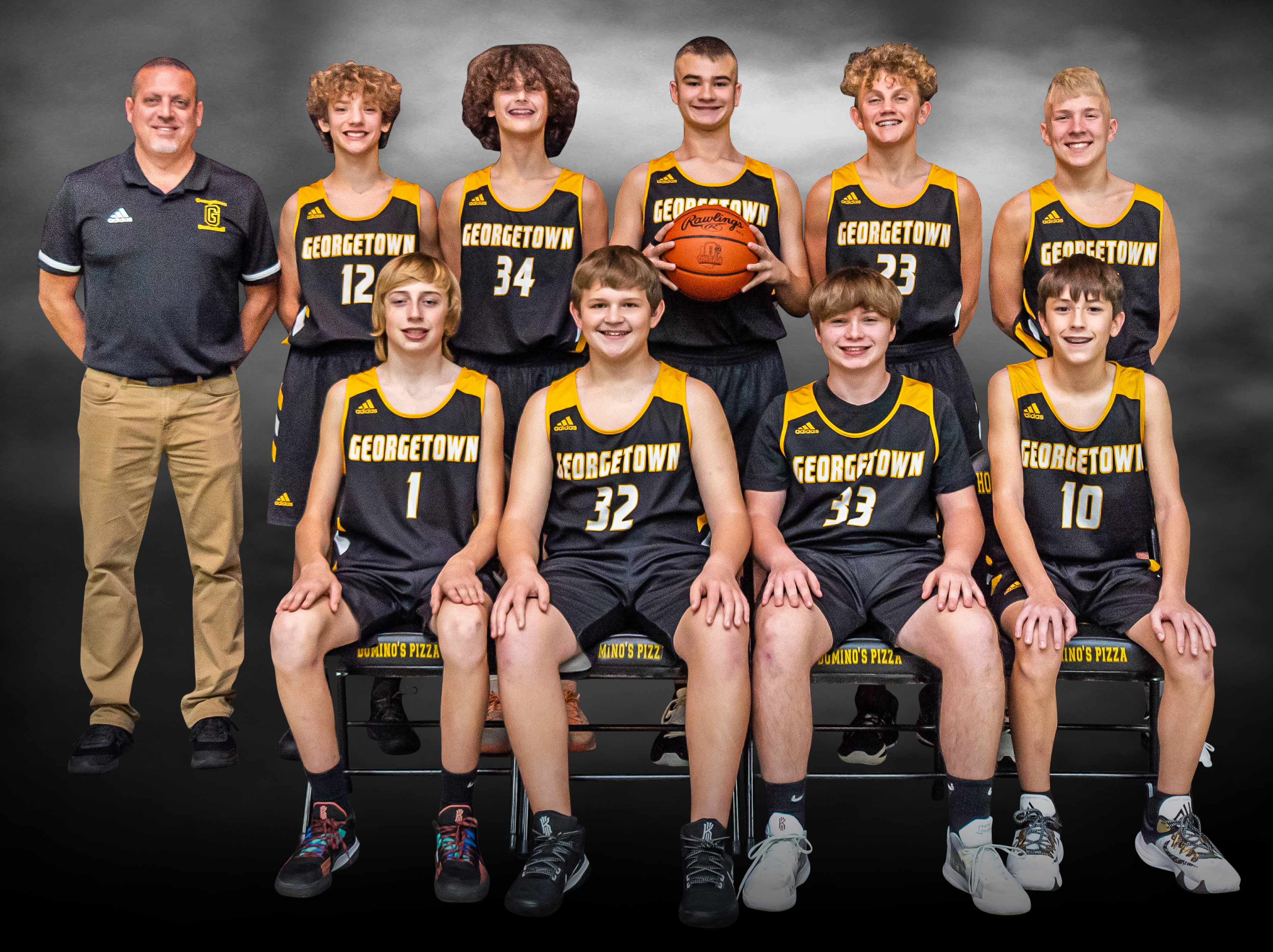 Boys Junior High Basketball Team Photo