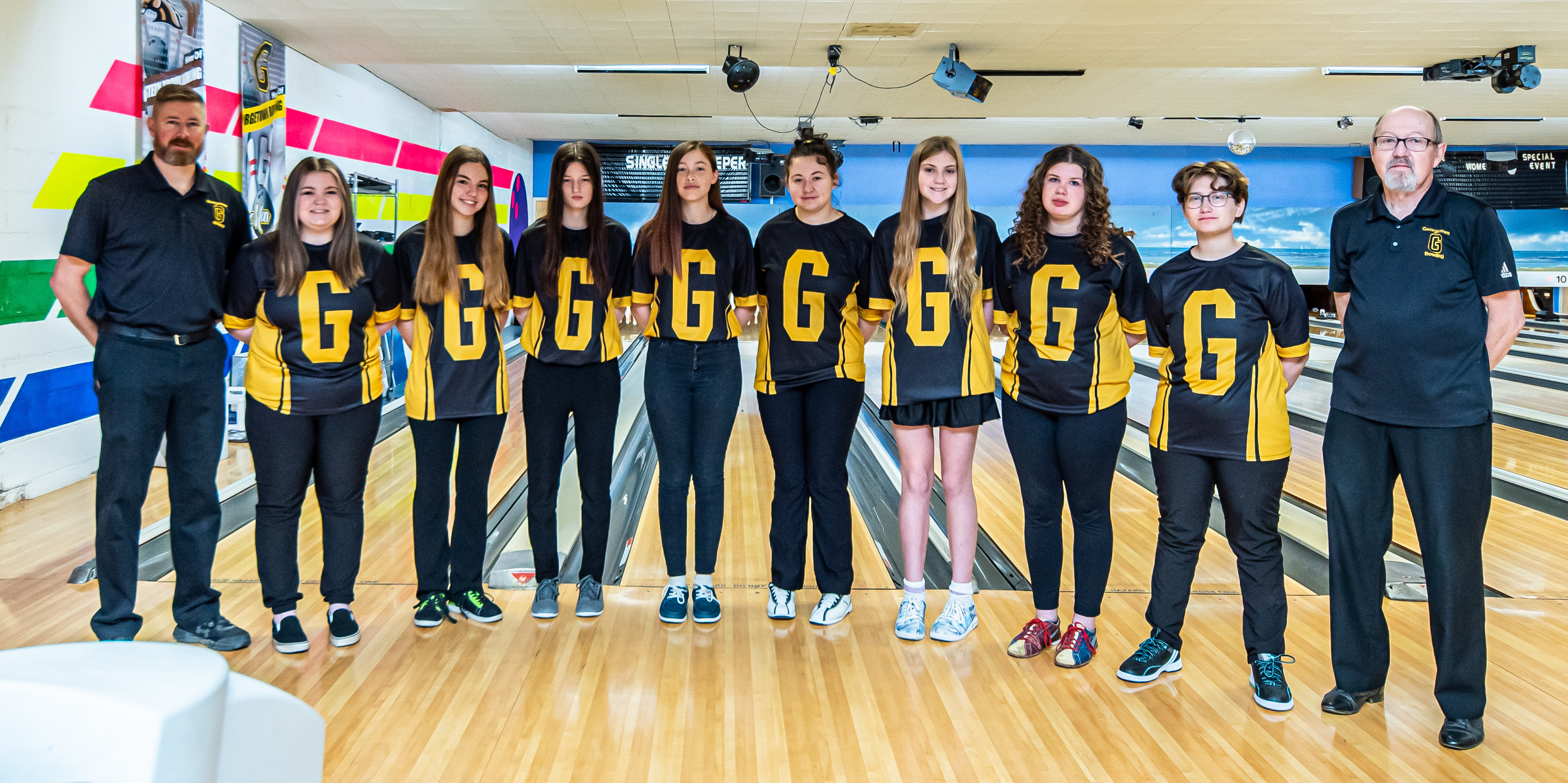 Girls Varsity Bowling Team Photo