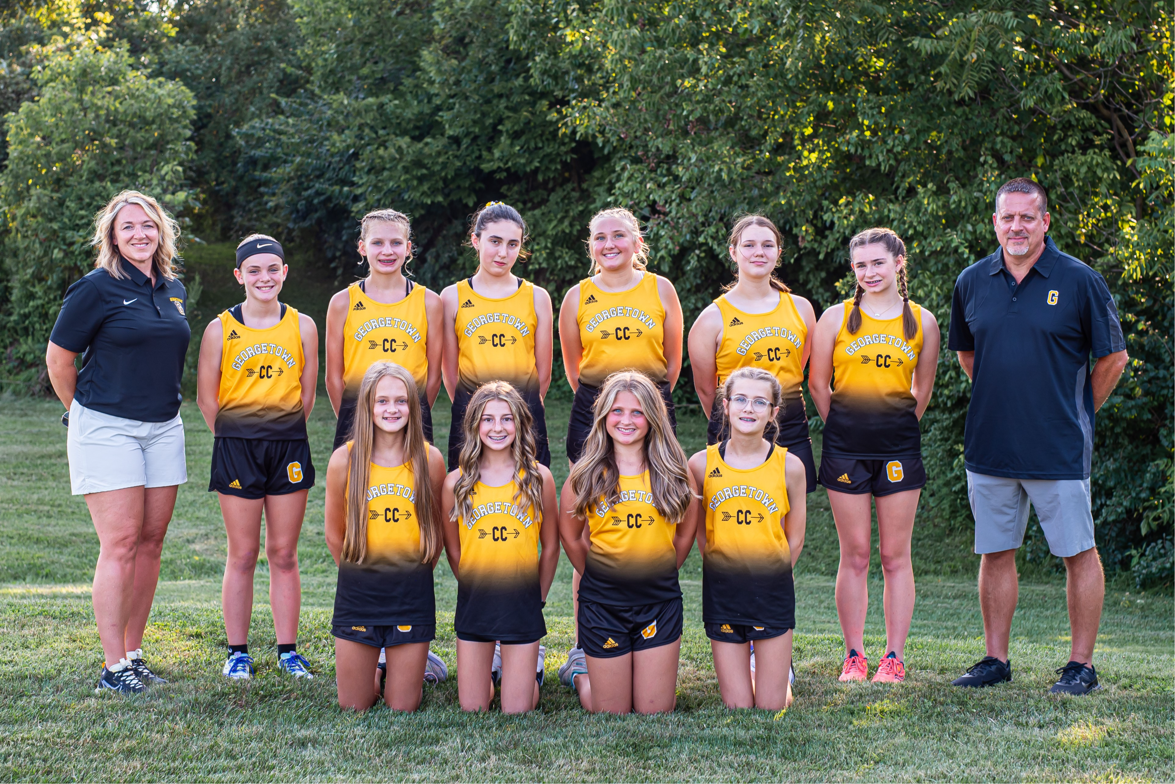 Girls Junior High Cross Country Team Photo