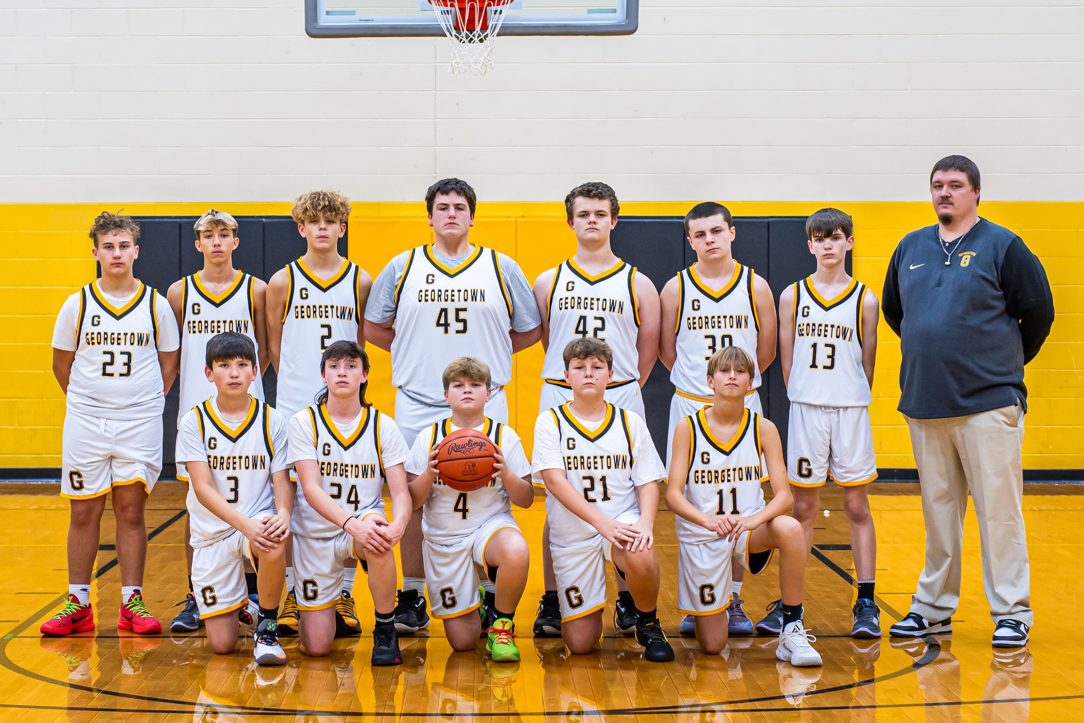 Boys Junior High Basketball Team Photo