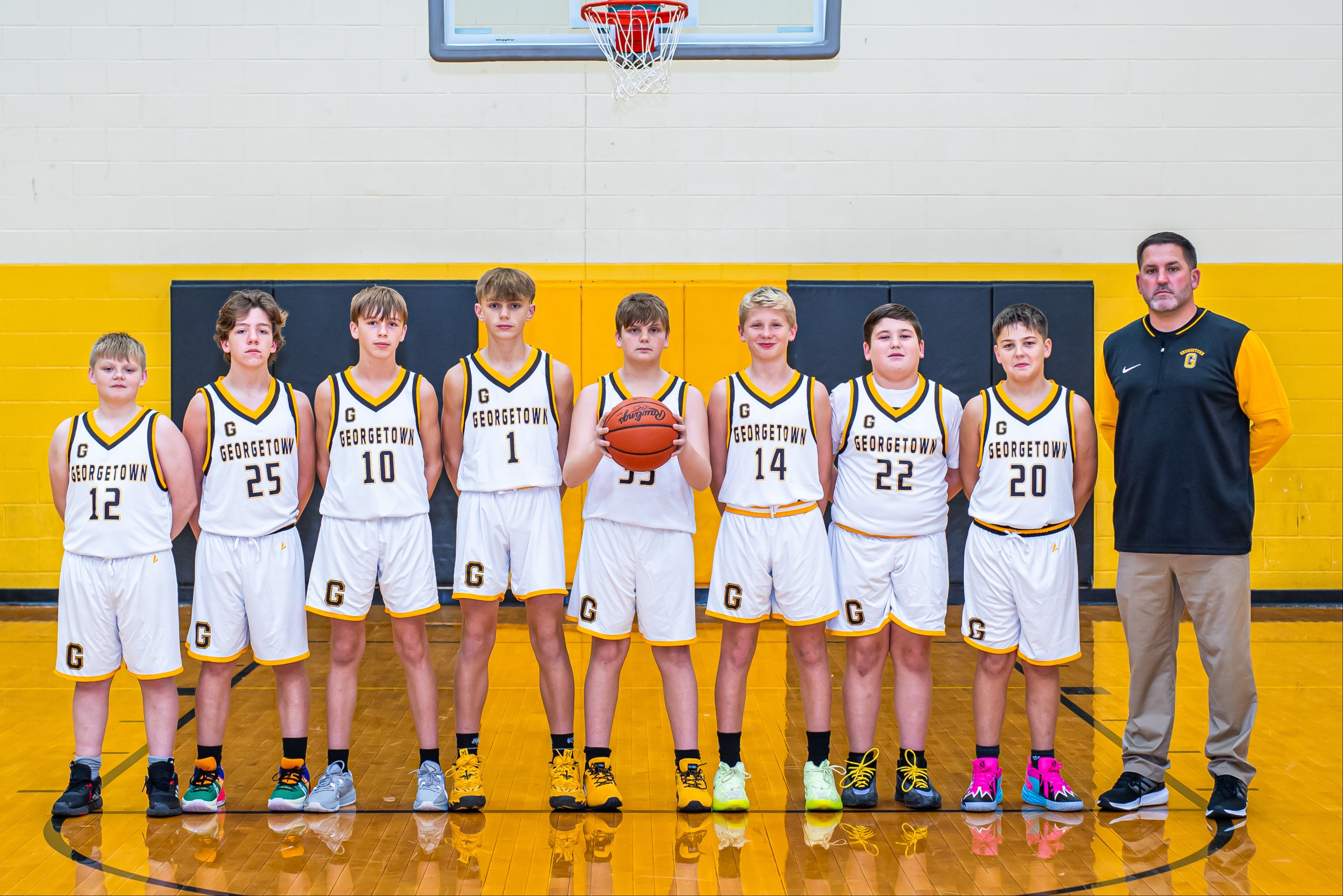 Boys Junior High Basketball Team Photo