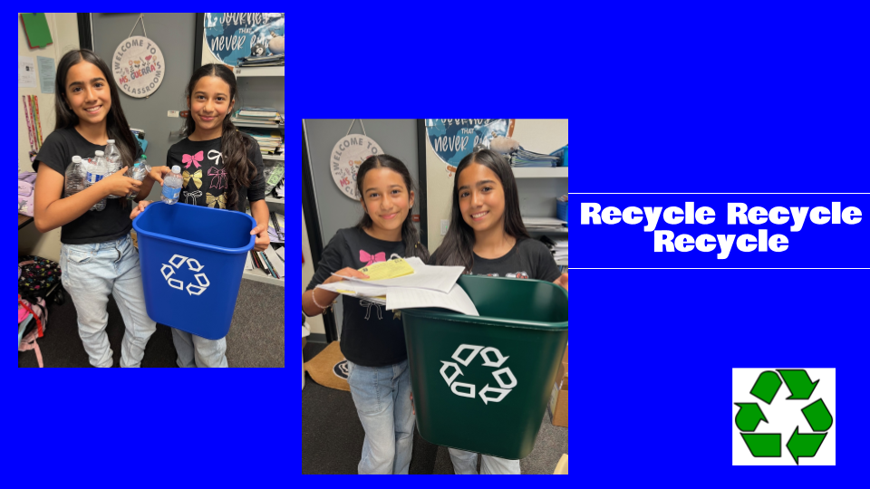 Burbank Earth Club students recycling