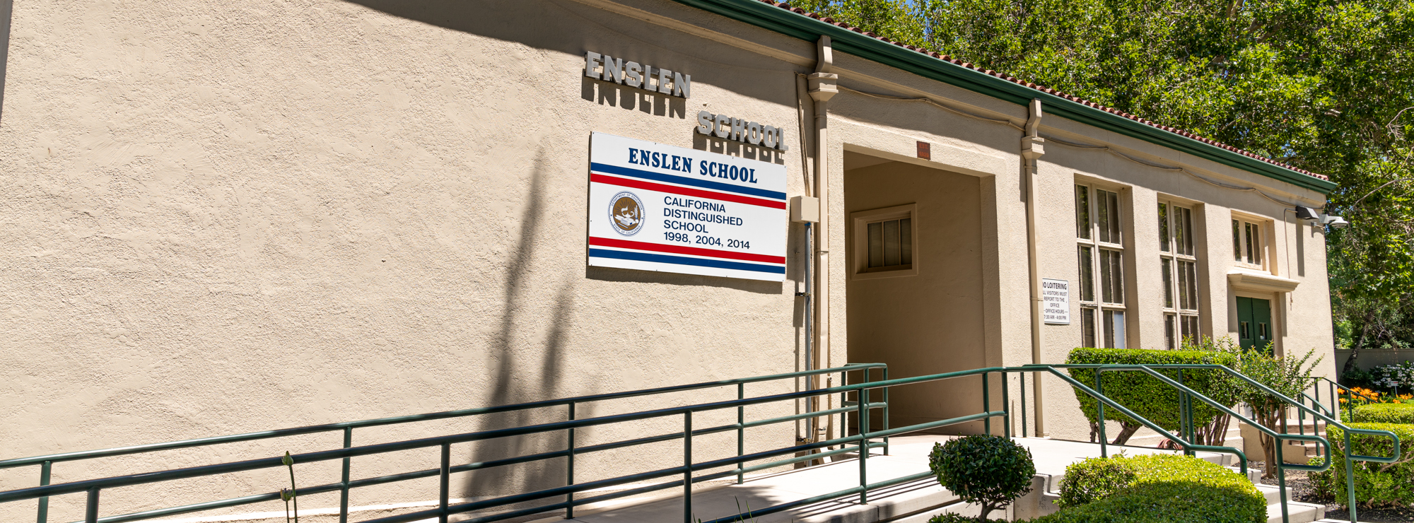 Front Entrance of Enslen Elementary School