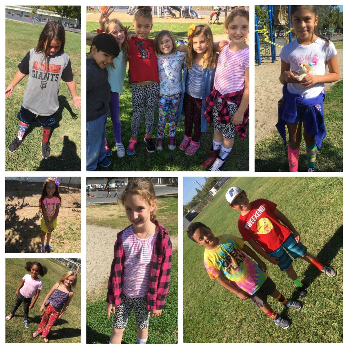 Picture collage of students on Mismatch Day