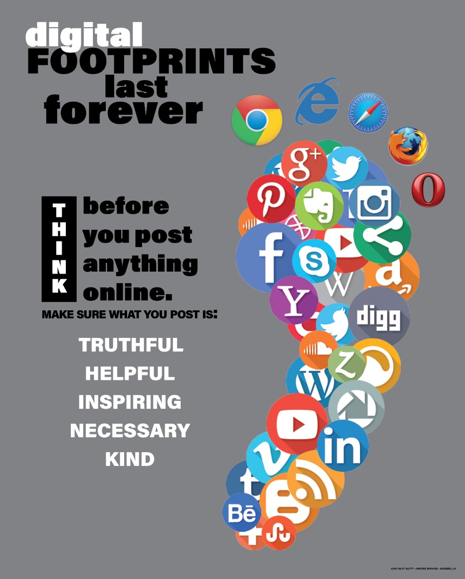 Digital Footprints Last Forever flyer