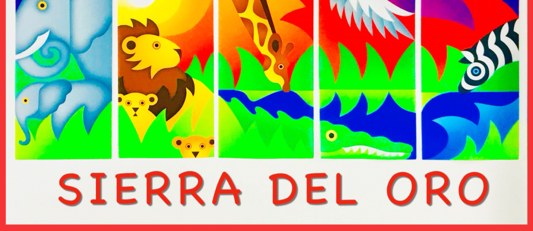 sierra del oro images of elephants, lions, giraffes, zebra, alligator 