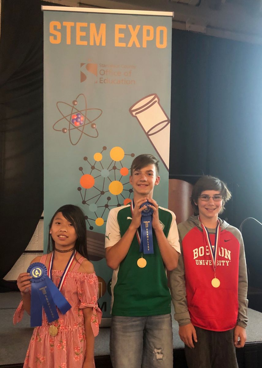 Three Sonoma 6th graders took home Modesto City School’s only blue ribbons in SCOE’s 2019 Stem Fair!