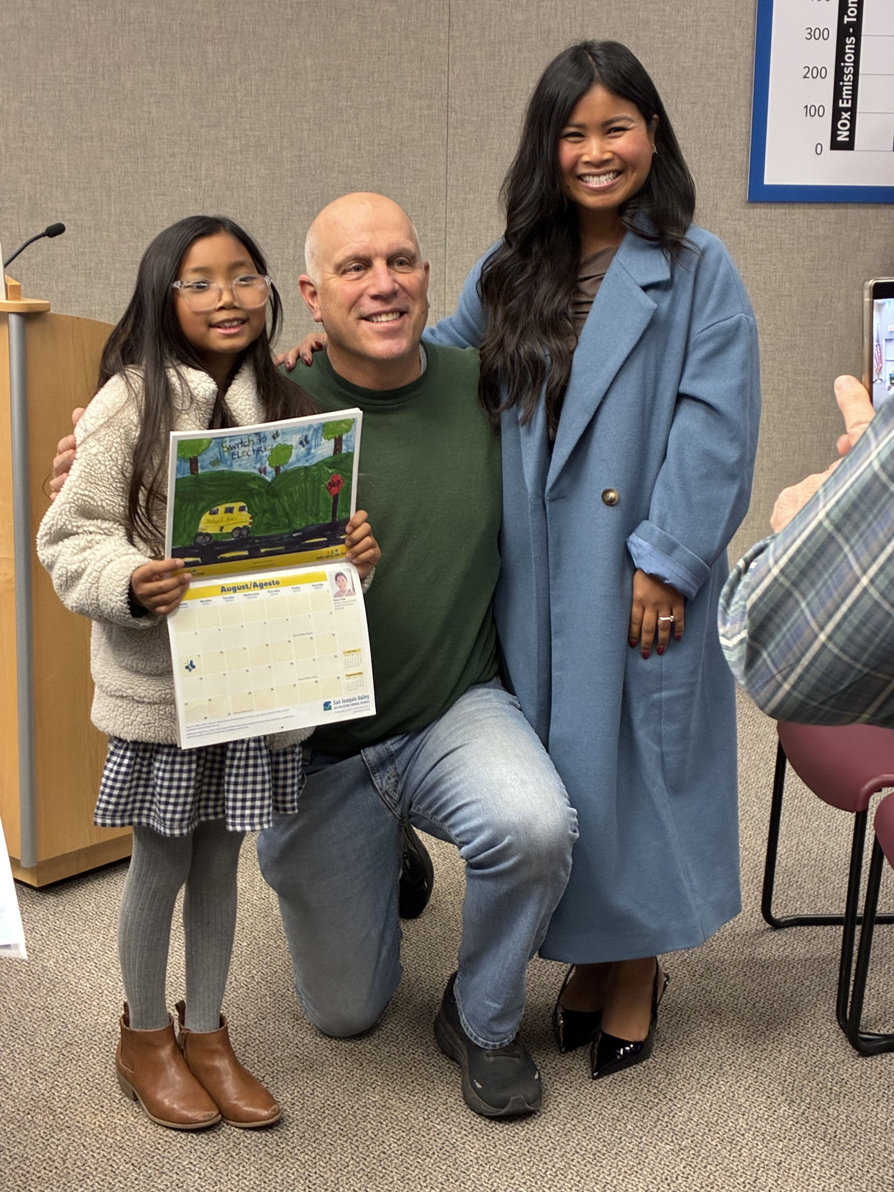 Carlos and Vivien were recognized at the San Joaquin Valley Air Pollution Control District December board meeting, along with the other winners across the valley