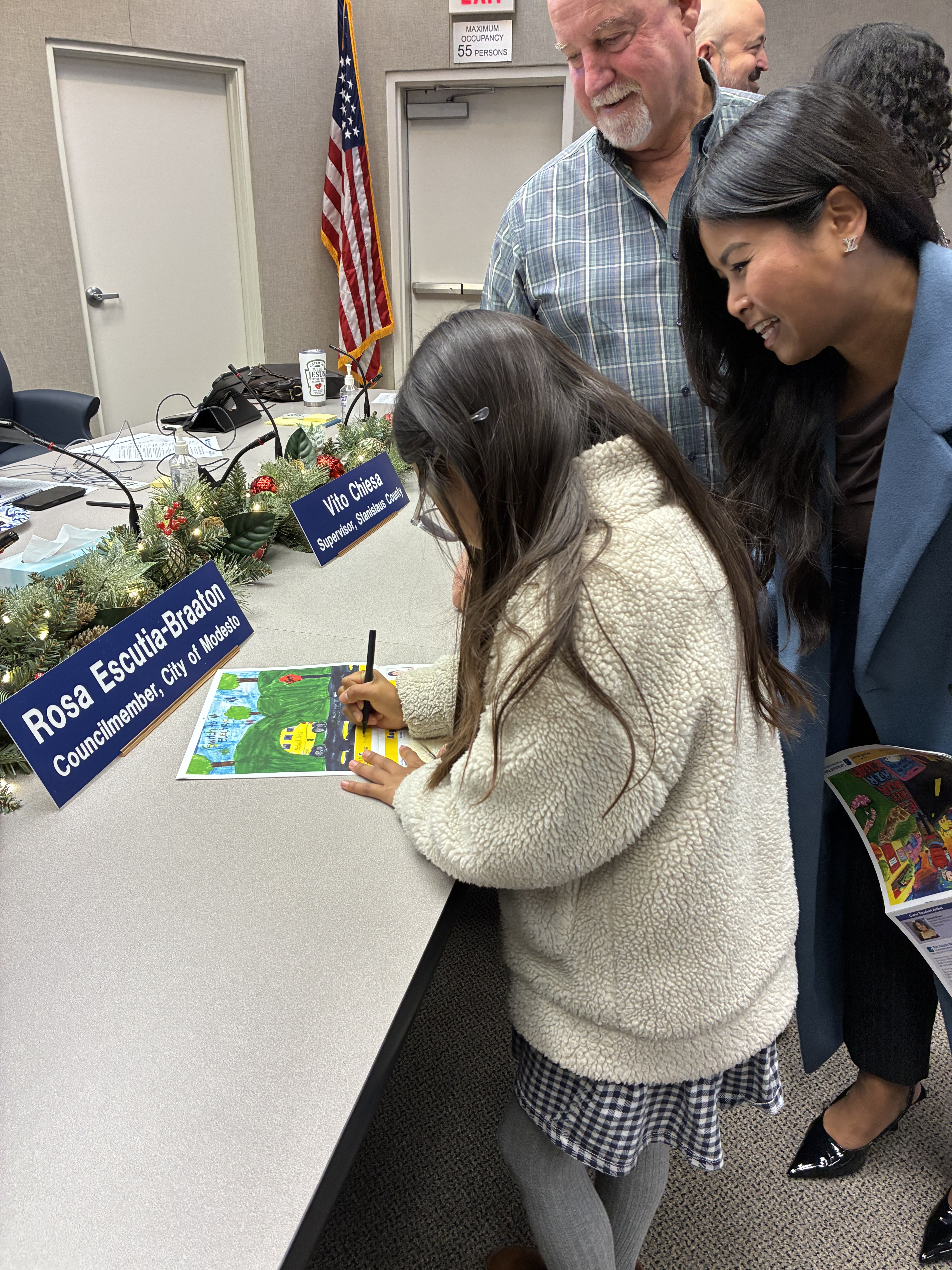 Carlos and Vivien were recognized at the San Joaquin Valley Air Pollution Control District December board meeting, along with the other winners across the valley