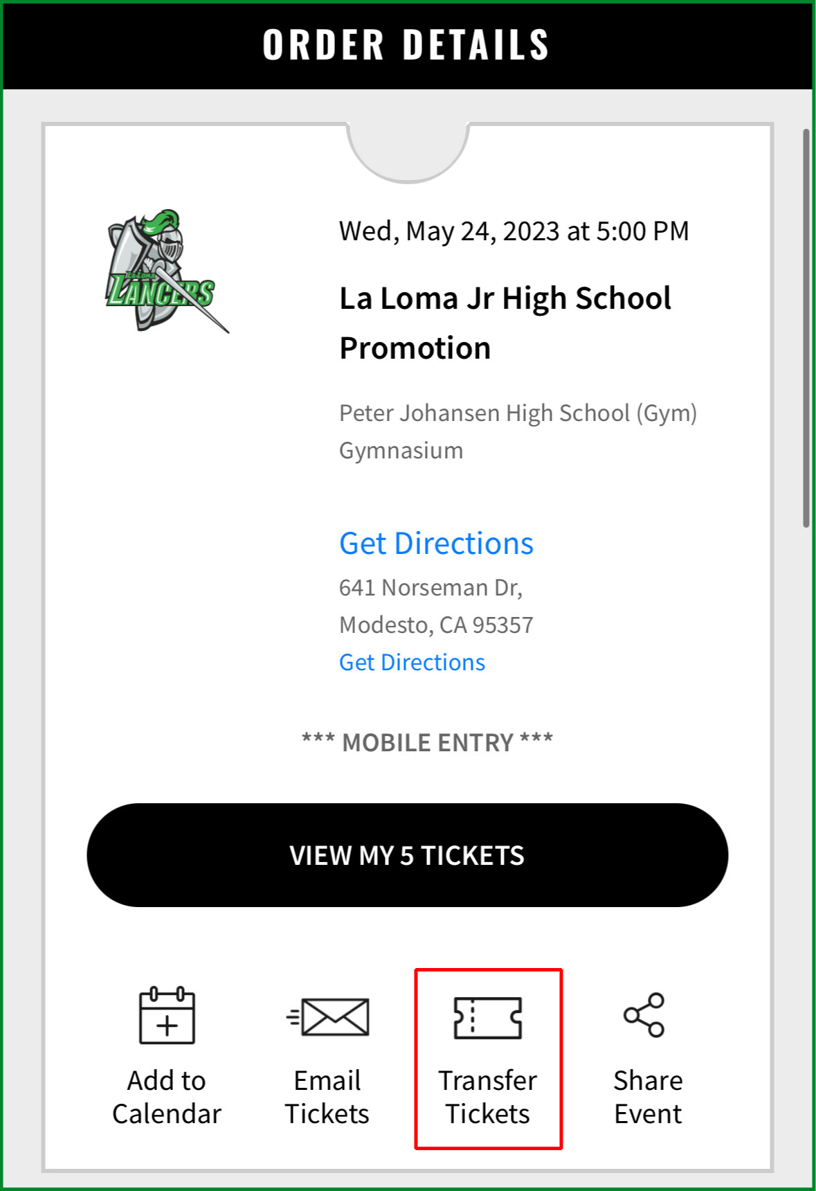 La Loma Graduation Ticket - How To - Screenshot 09