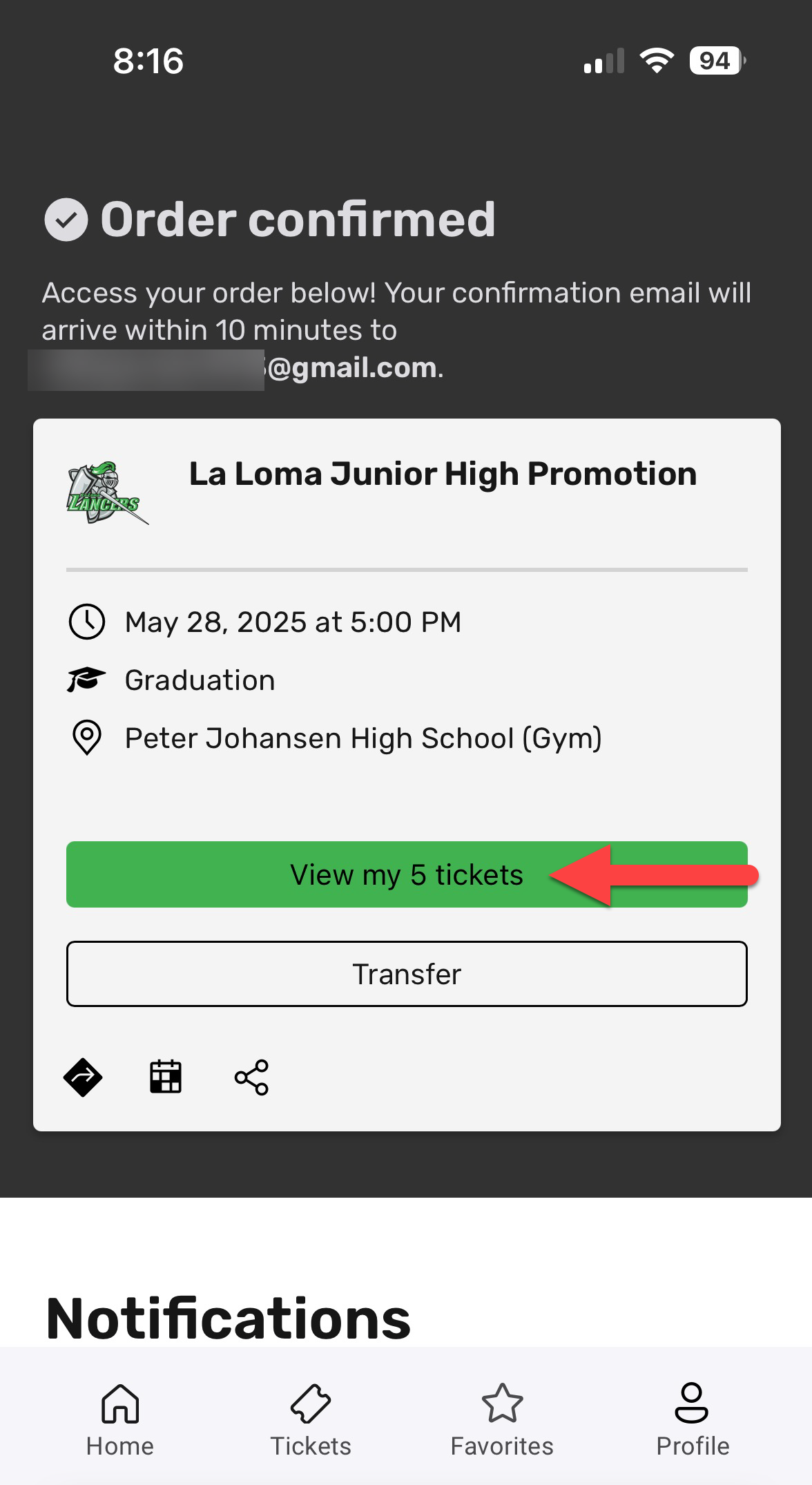 La Loma Graduation Ticket - How To - Screenshot 05