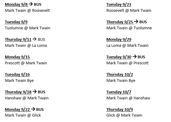 girls vb & boys soc schedule