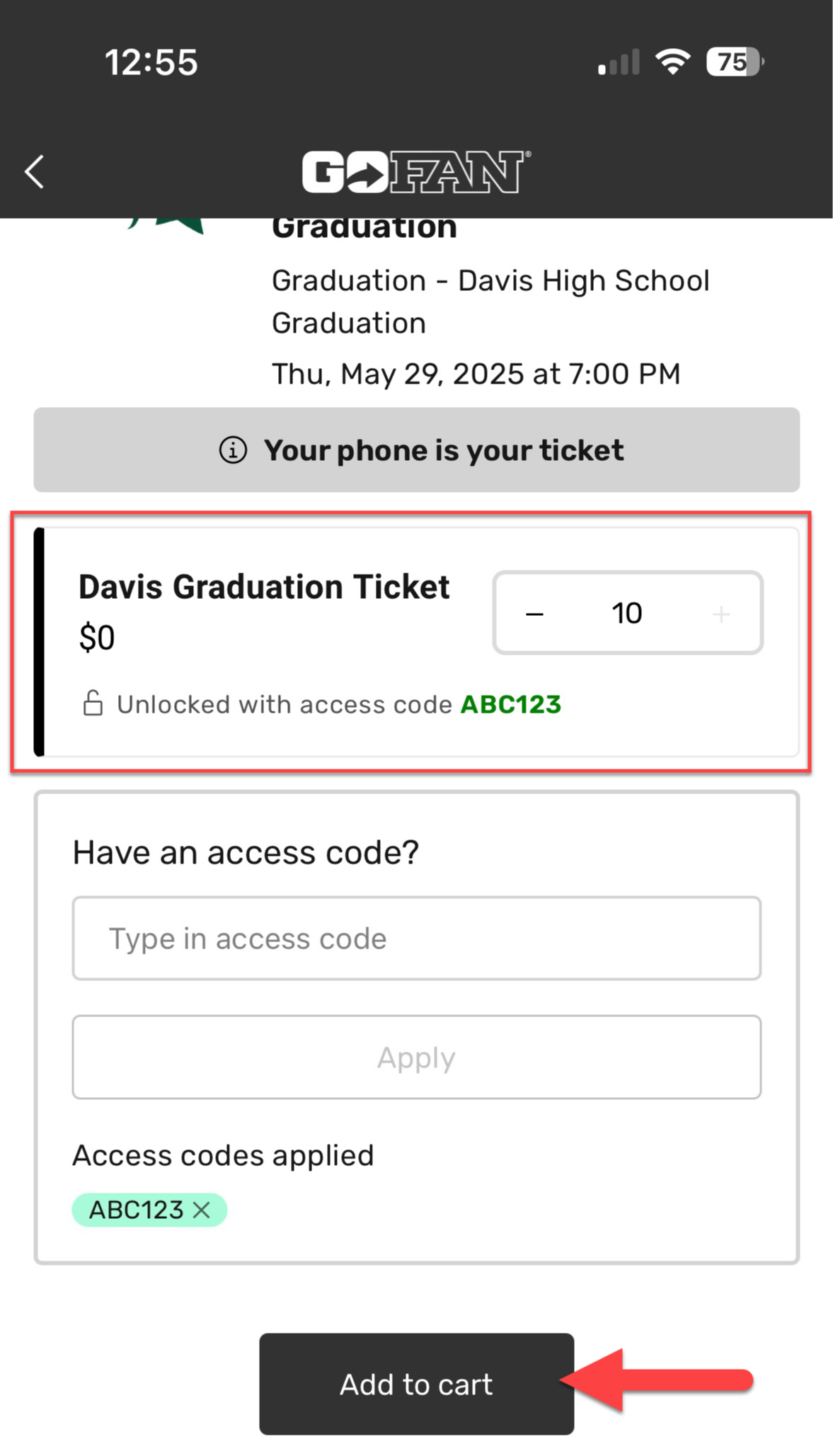 Davis Go Fan Graduation Instructions - 02