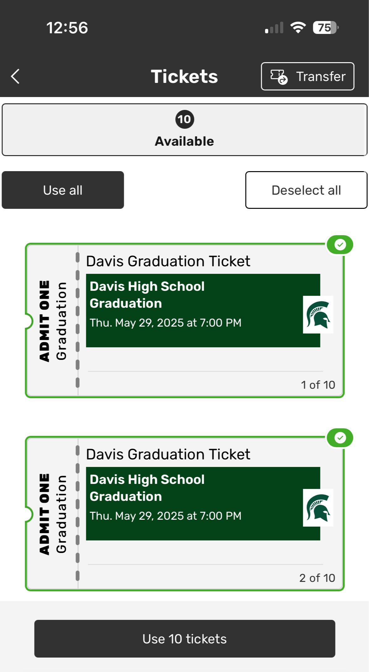 Davis Go Fan Graduation Instructions - 06