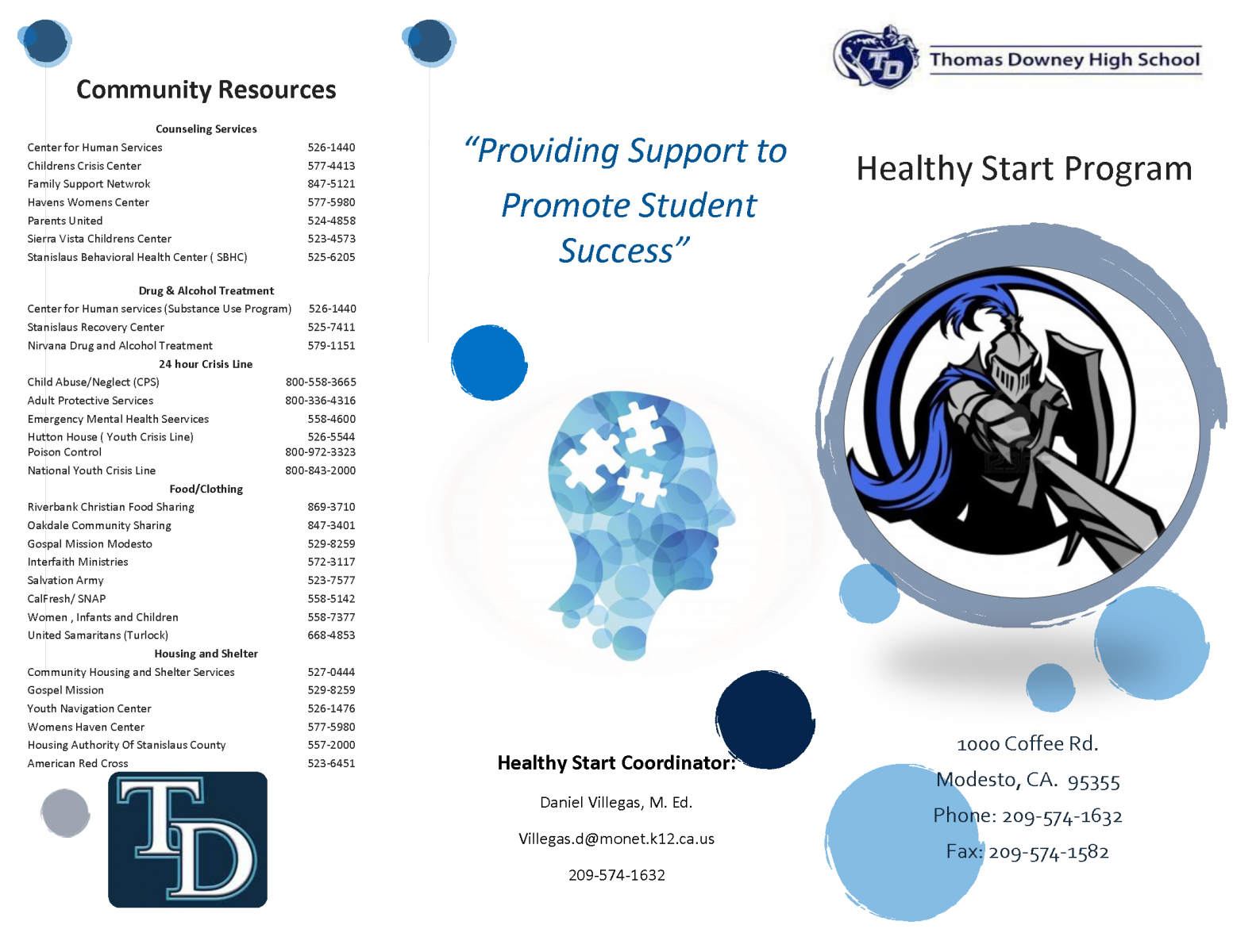 Healthy Start Program flyer