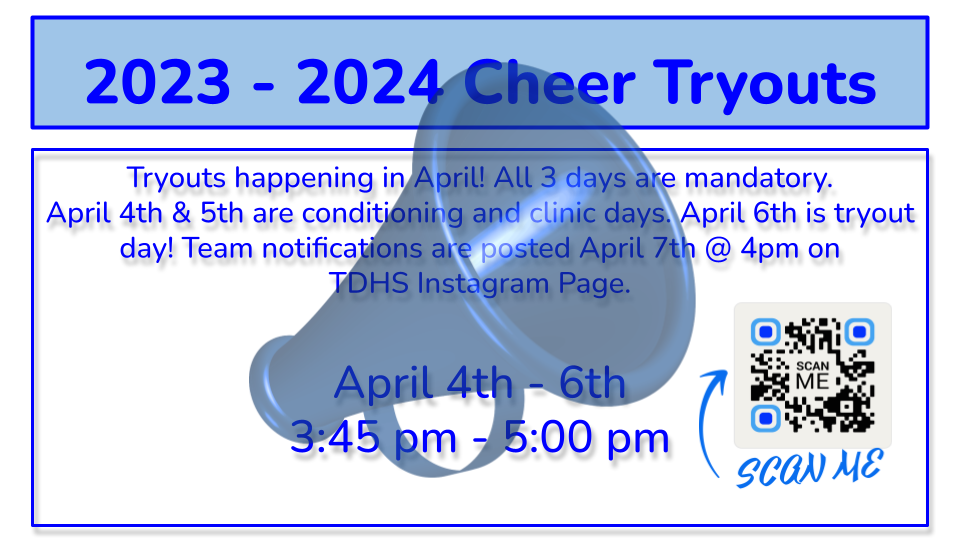 Cheer tryouts flyer