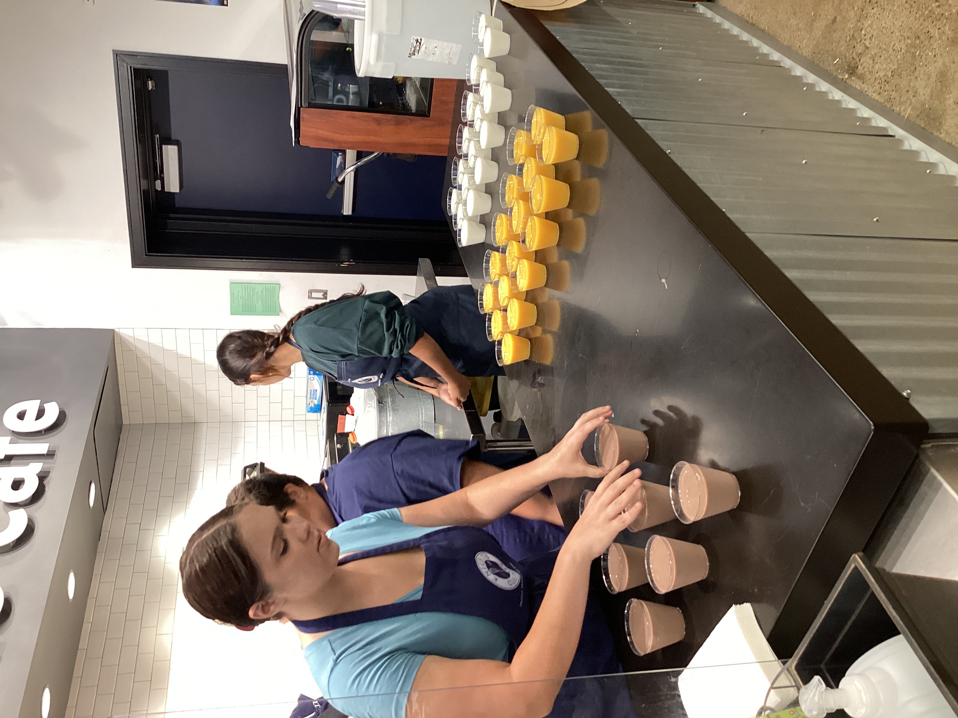 students in the Cafe