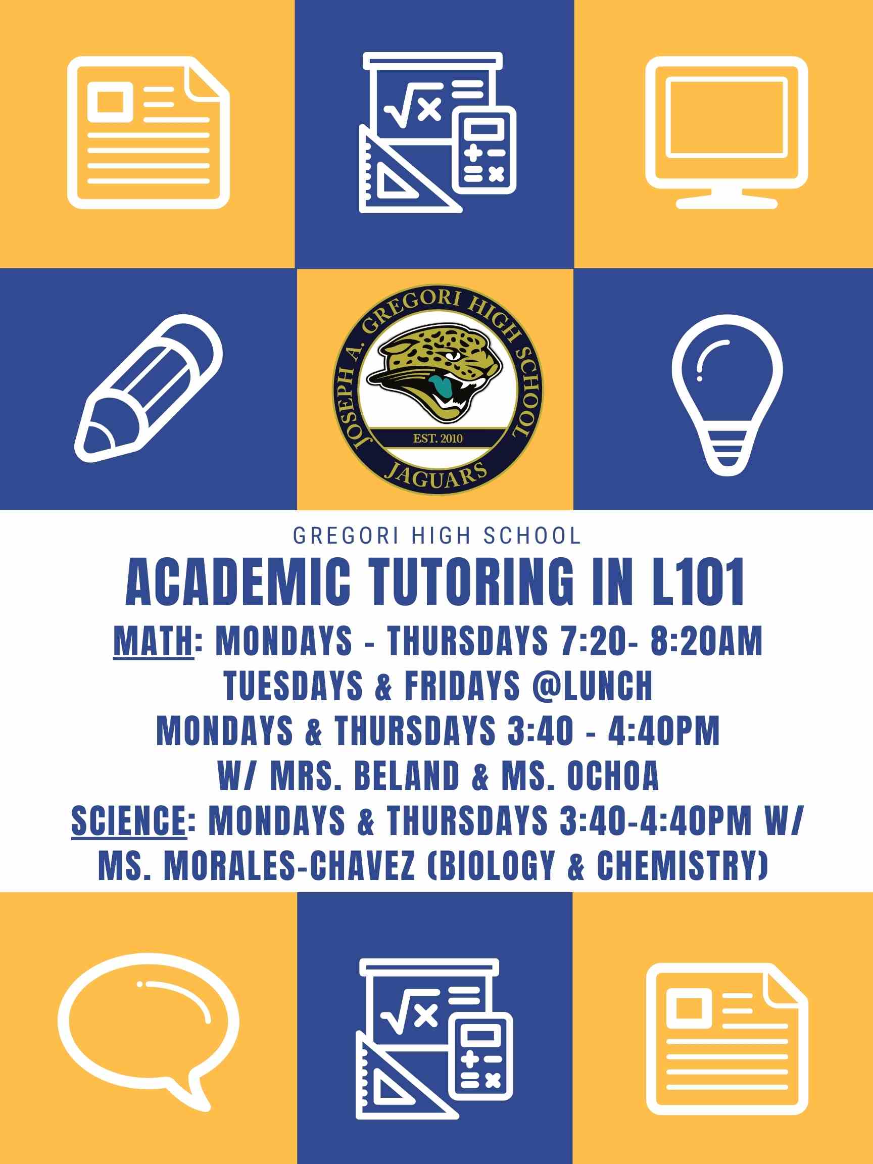 GHS Tutoring Poster