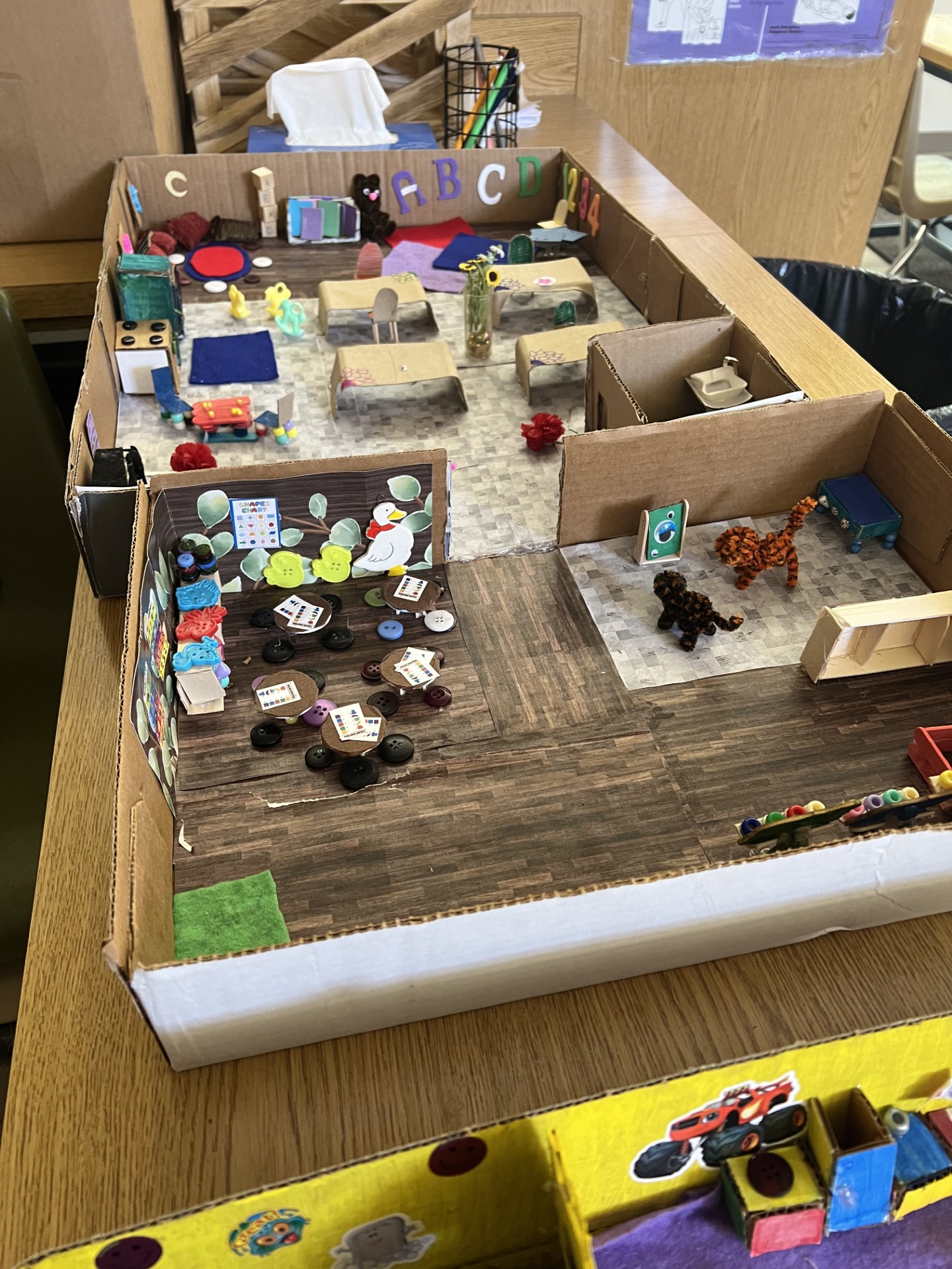 student models of child care facilities