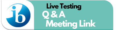 Live Testing Q & A Meeting link