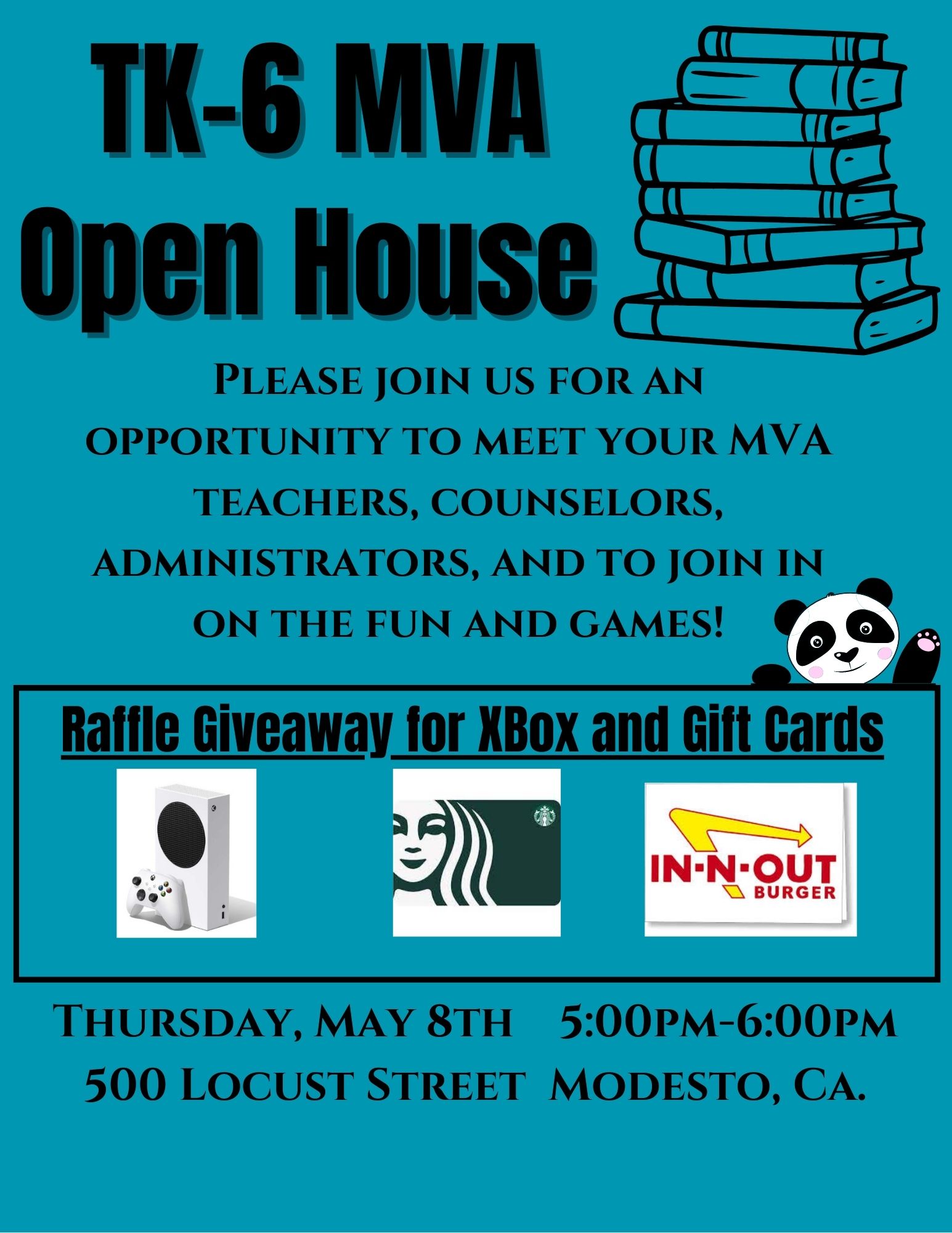 MVA Open House May 8 5-6pm