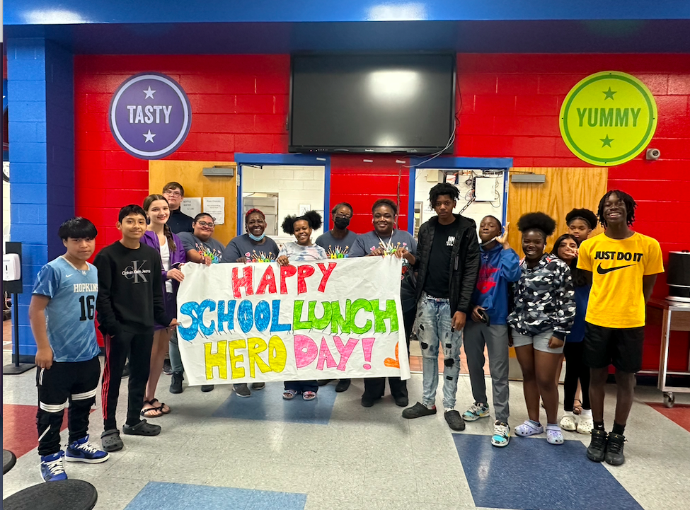 HMS celebrates school lunch hero day 