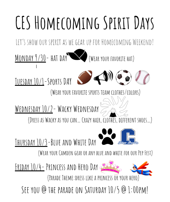 CES Homecoming Spirit Week