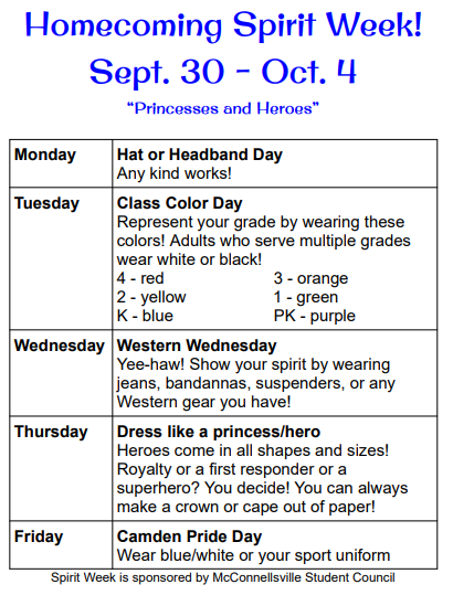 McVille Spirit Week