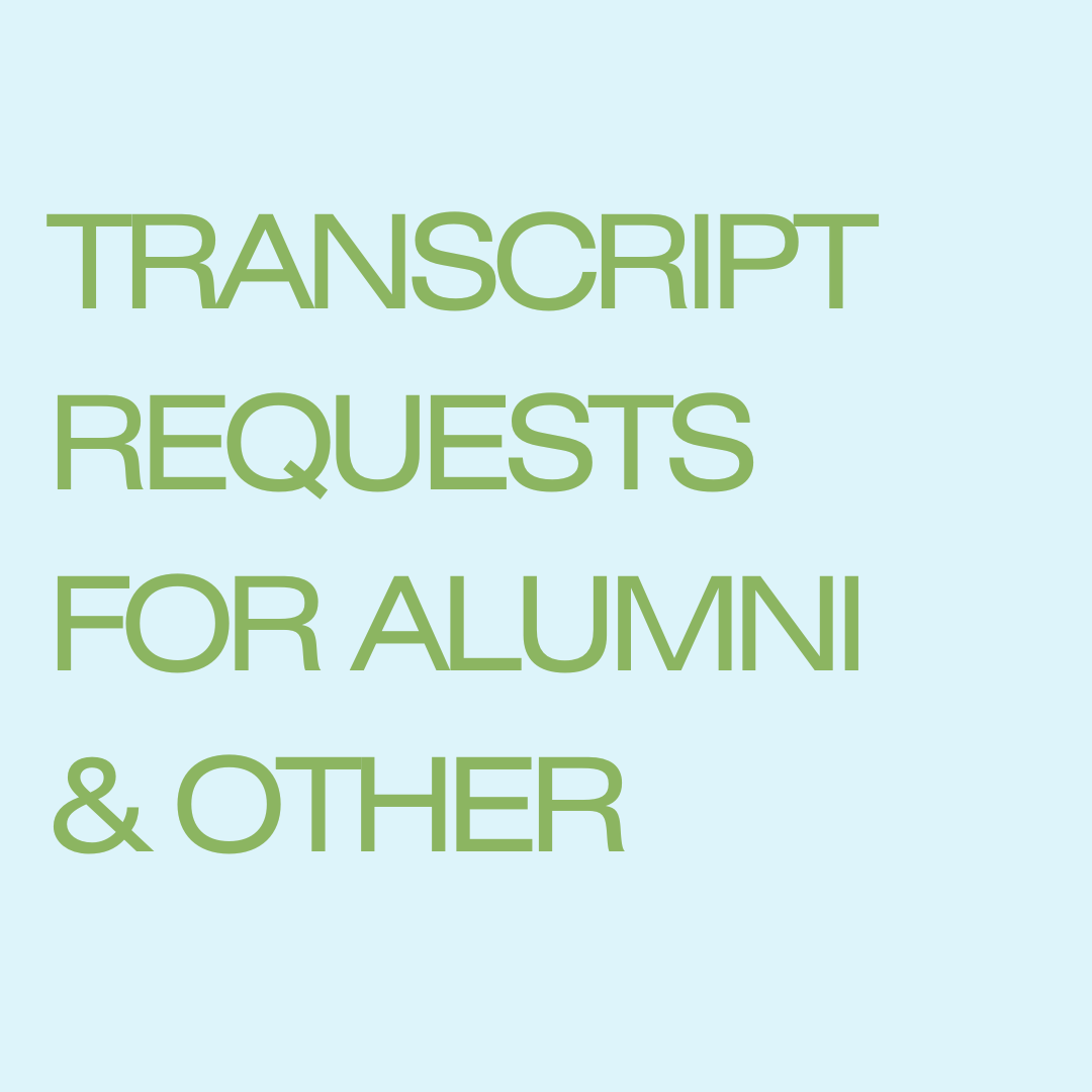 Alumni Transcript Request