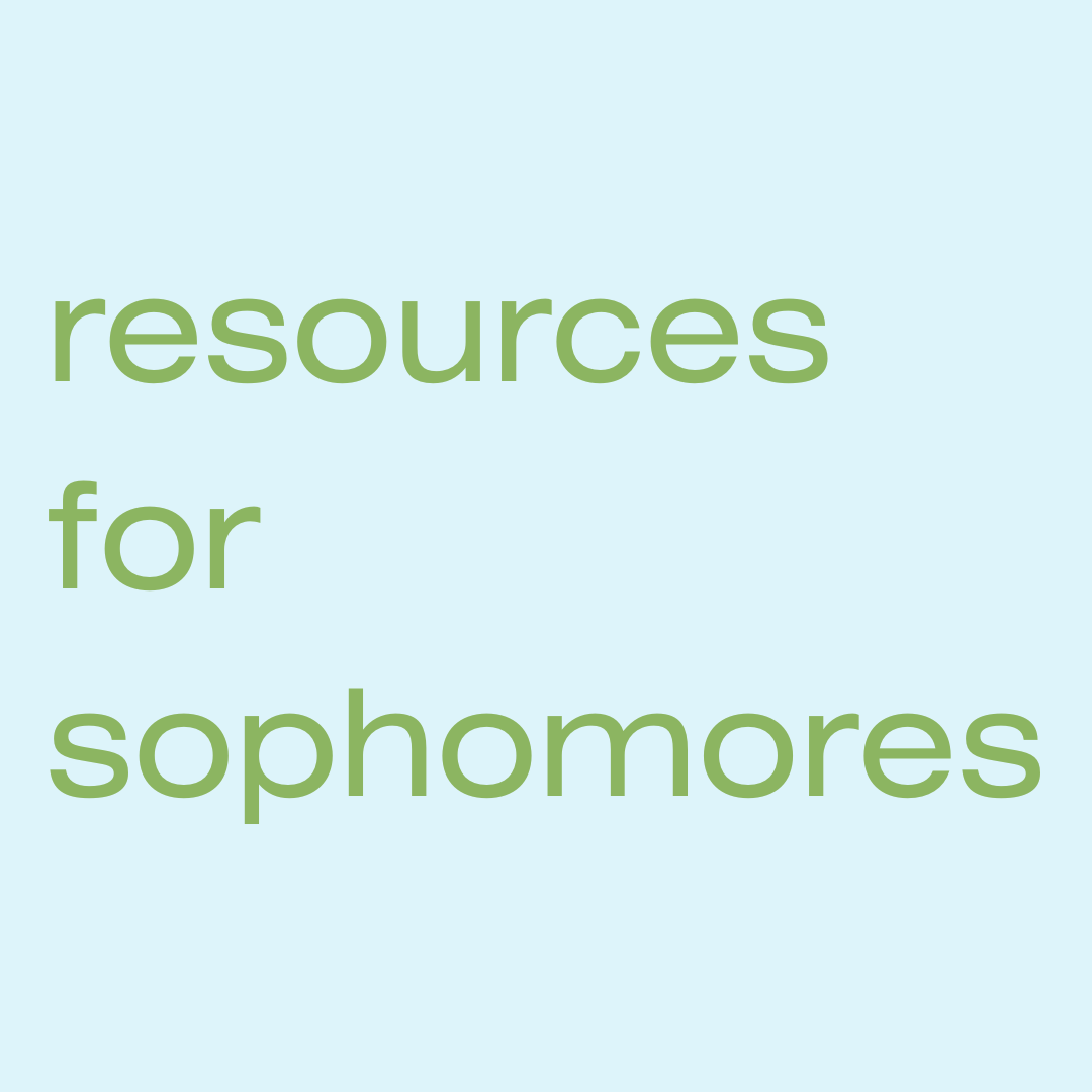 Resources for sophomores