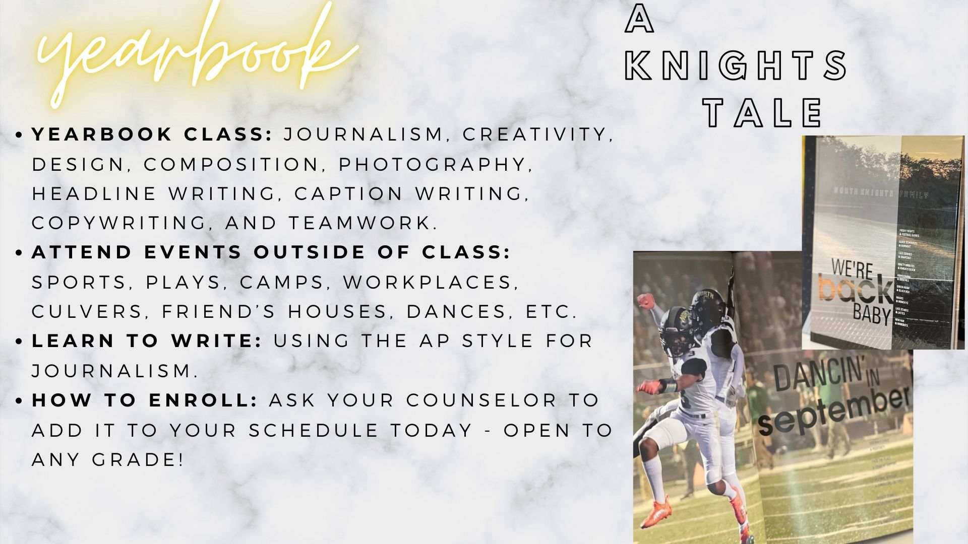 Yearbook Course Information