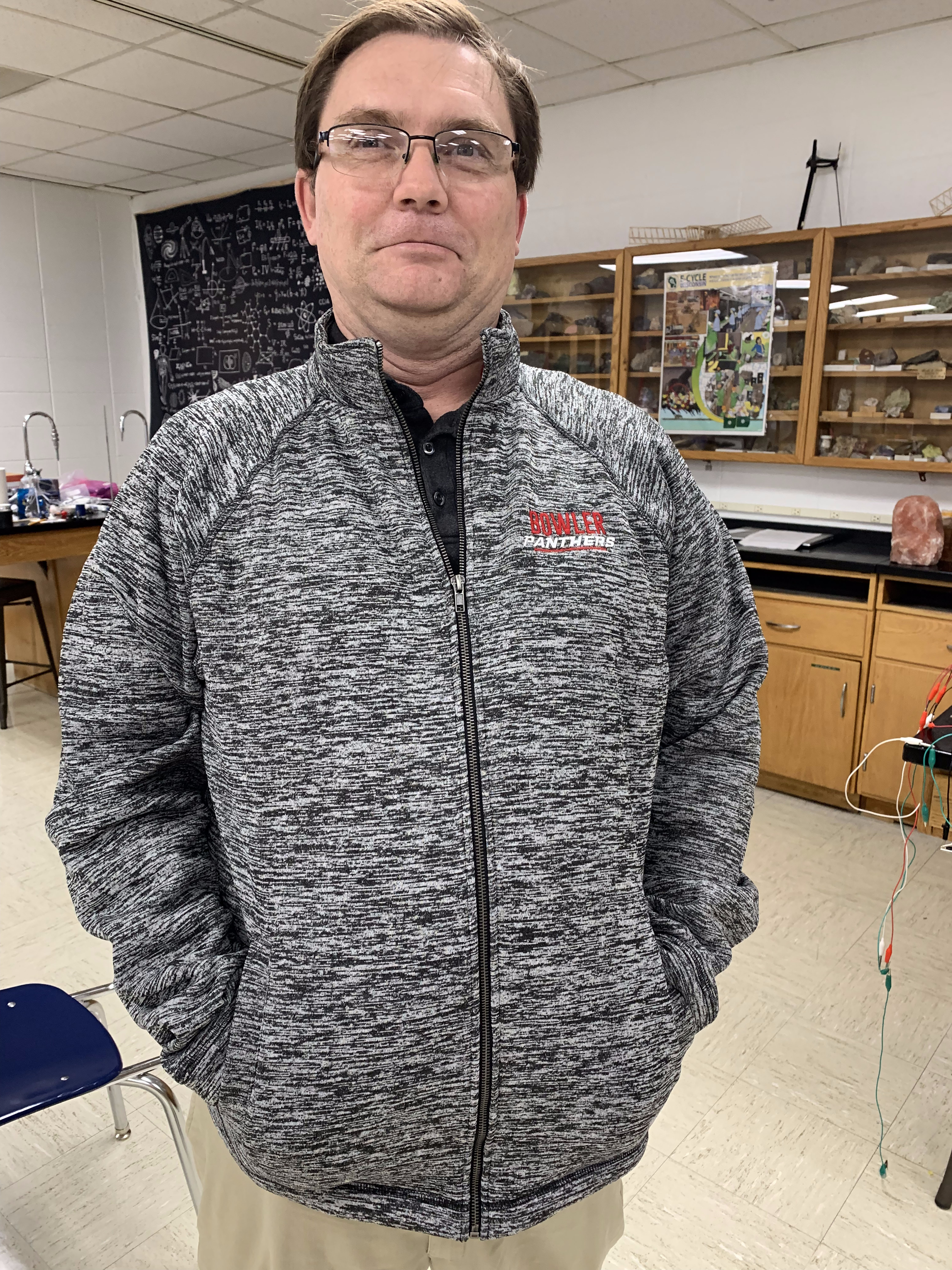 Mr. Curran in Zippered Jacket