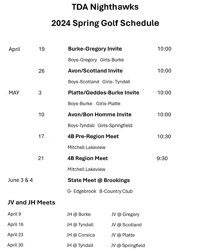 Golf TrippDelmont School District