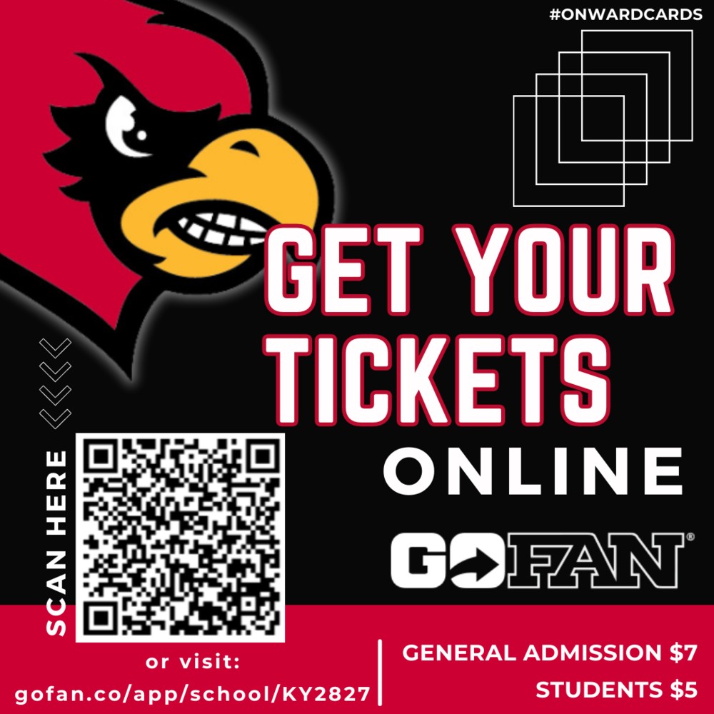 To purchase tickets to 2023/2024 SLHS sporting events, please scan the QR code and follow the instruction on gofan.com. Go CARDS!!!