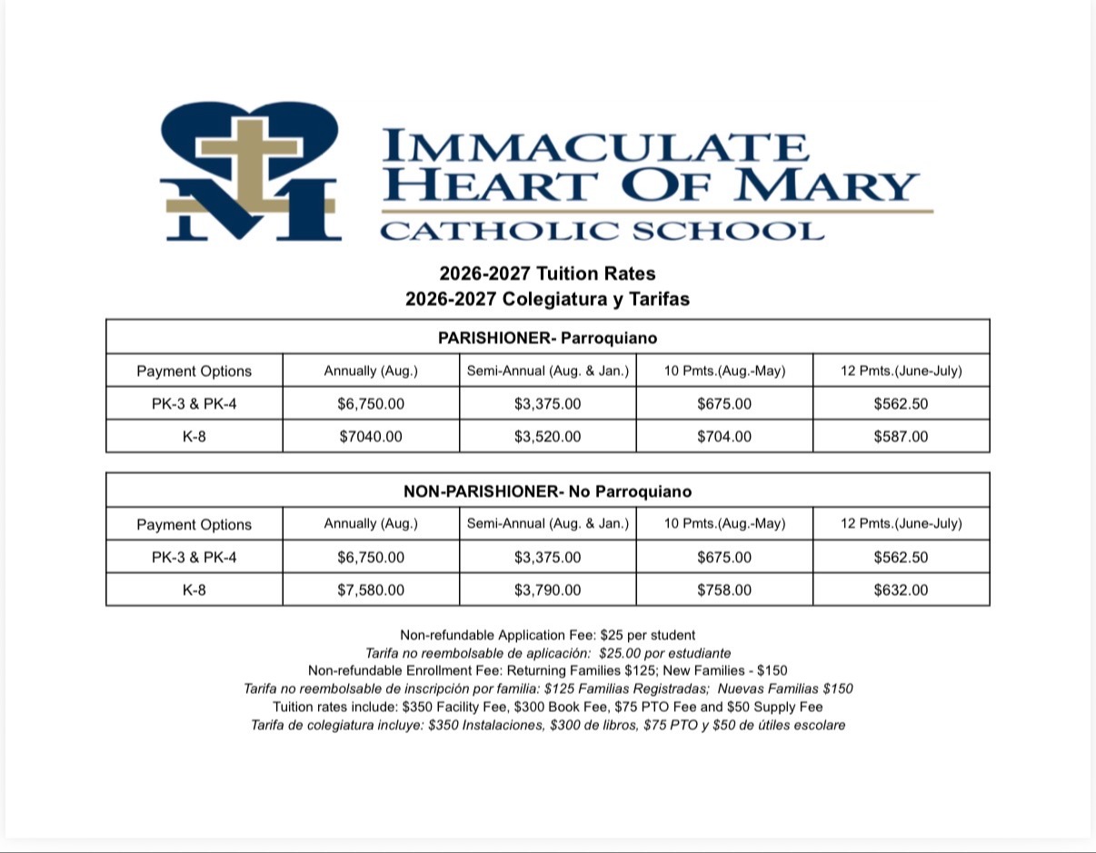 25/26 tuition rates