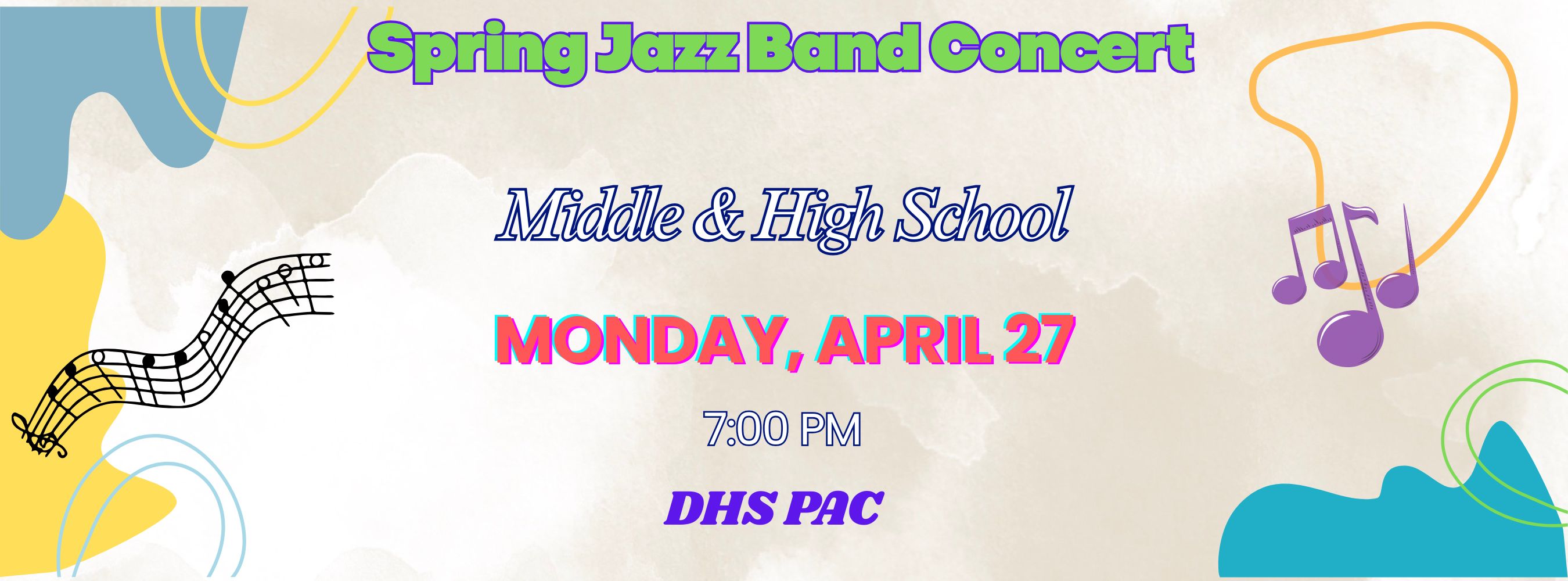 Spring Jazz Band Concert Arpil 27, 2026