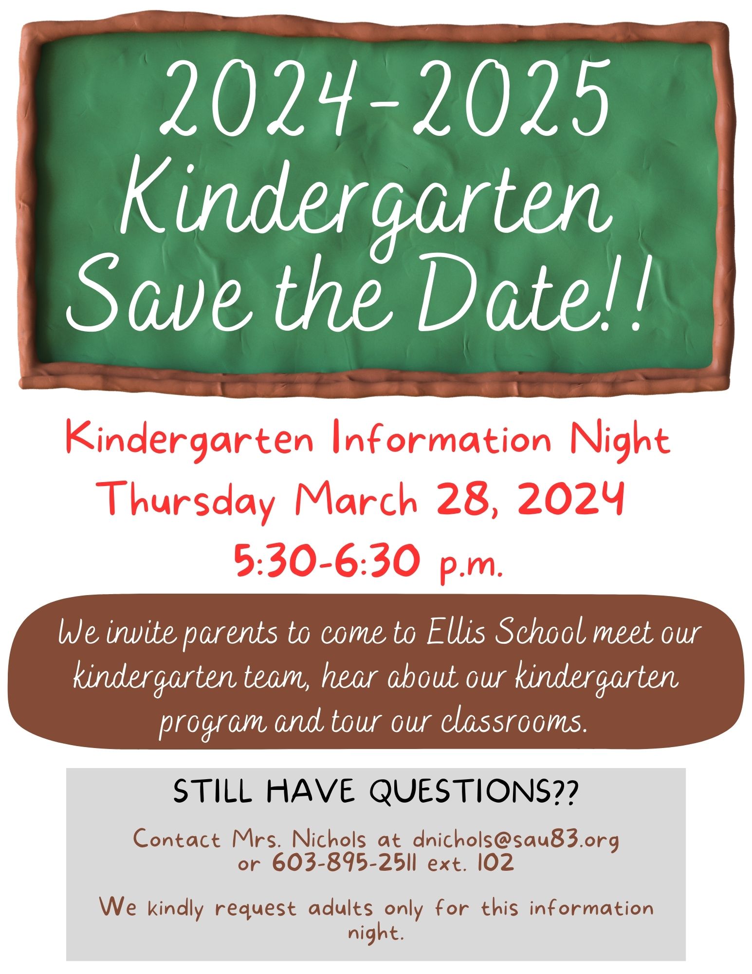 Kindergarten information night