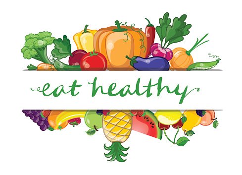 Eat health illustration