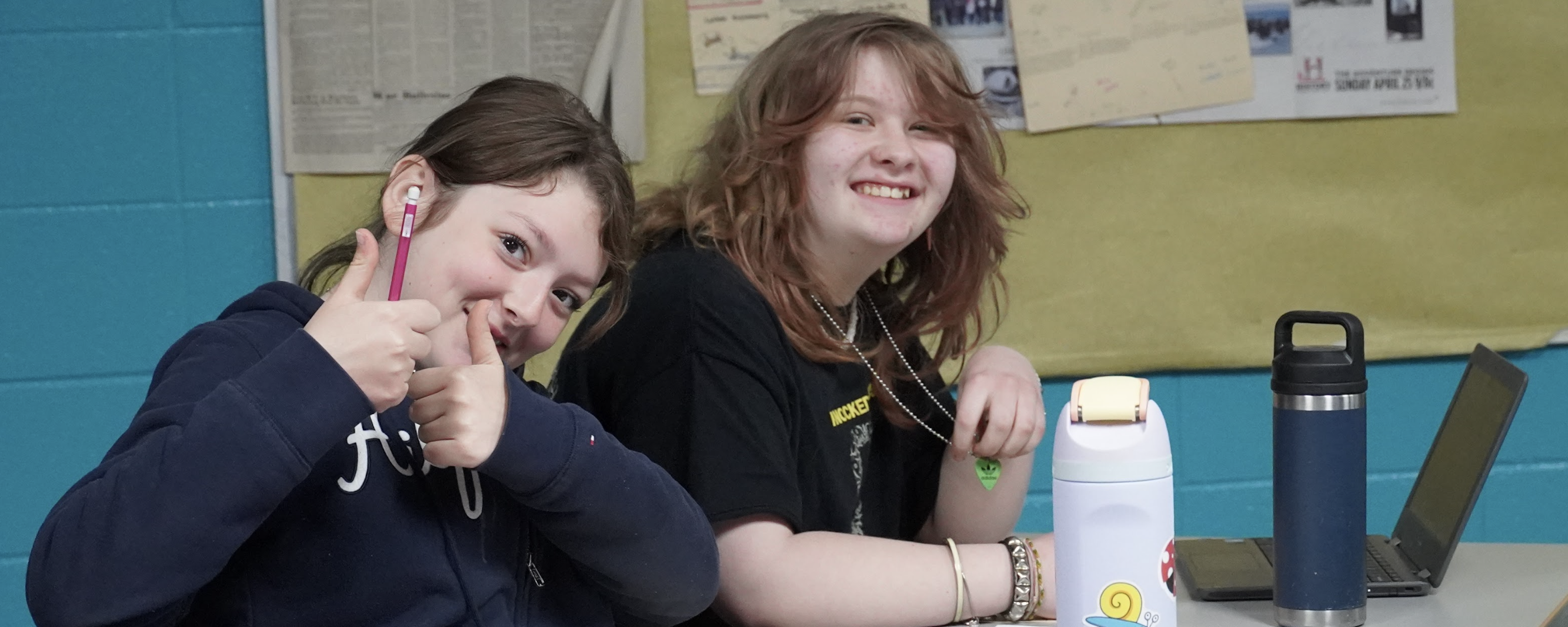 Students in class