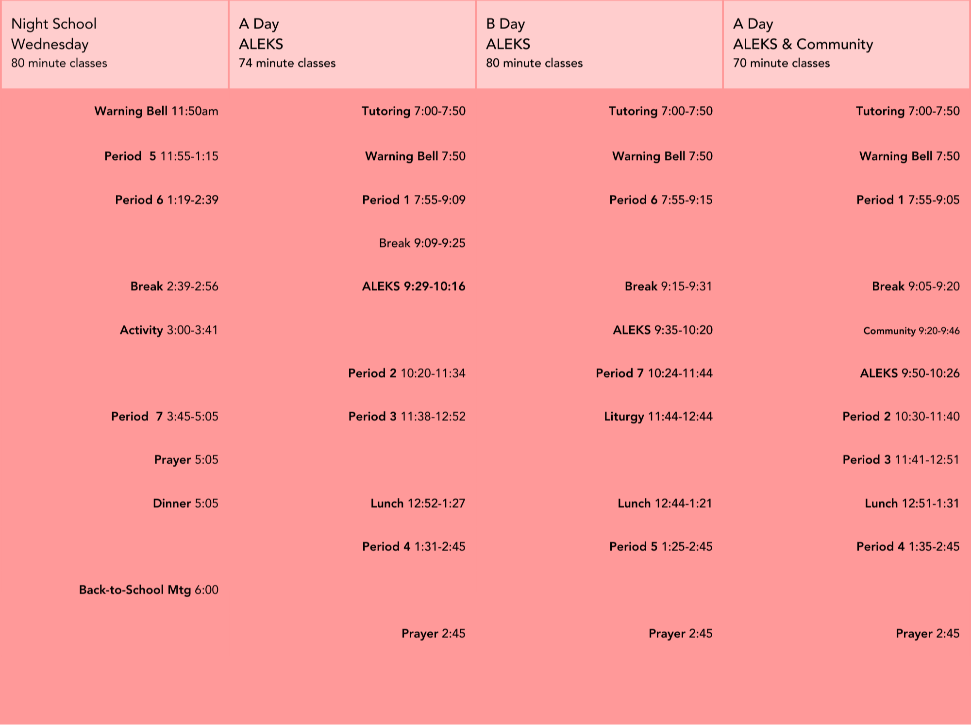 bell-schedule-sacred-heart-high-school