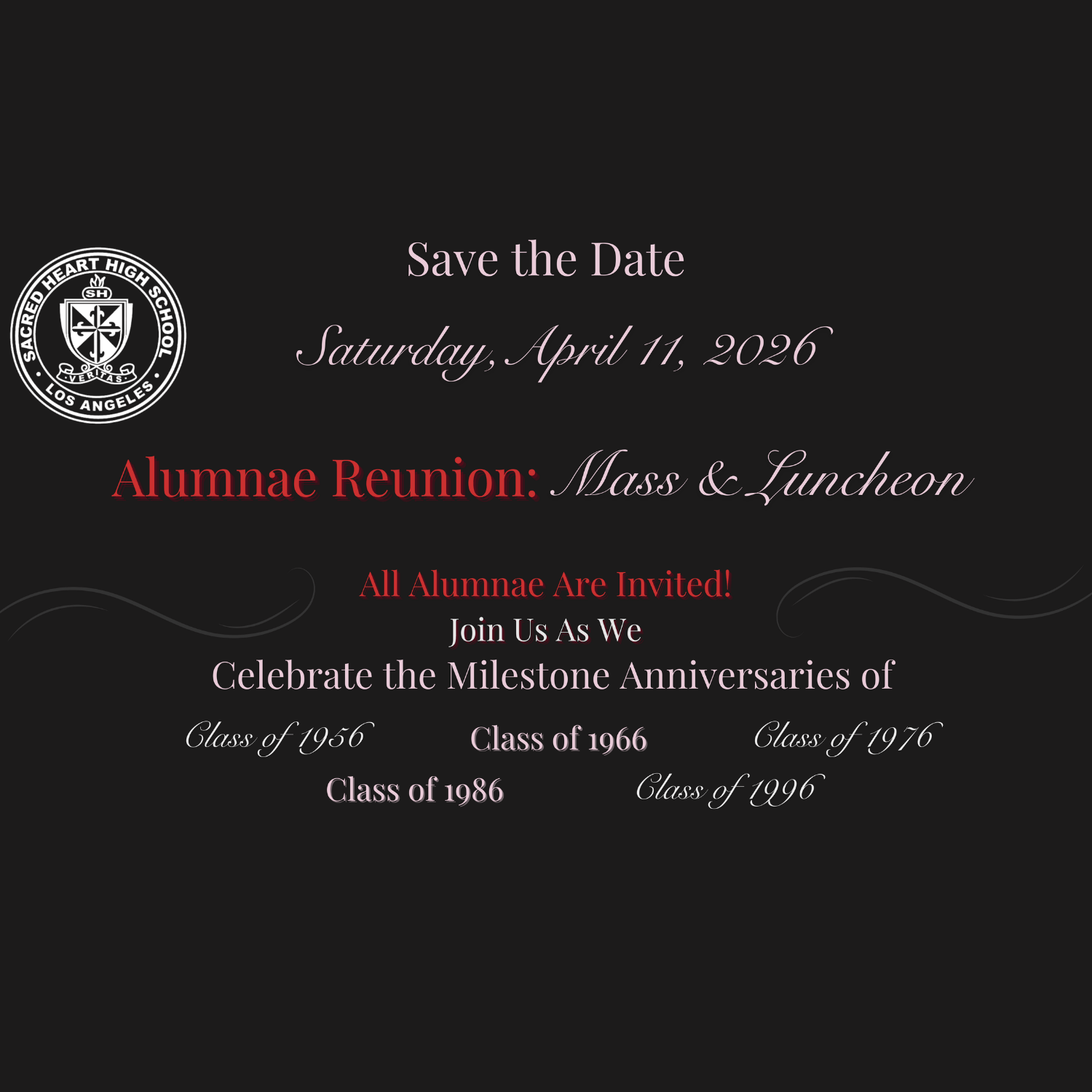 Reunion: Mass Luncheon 2026