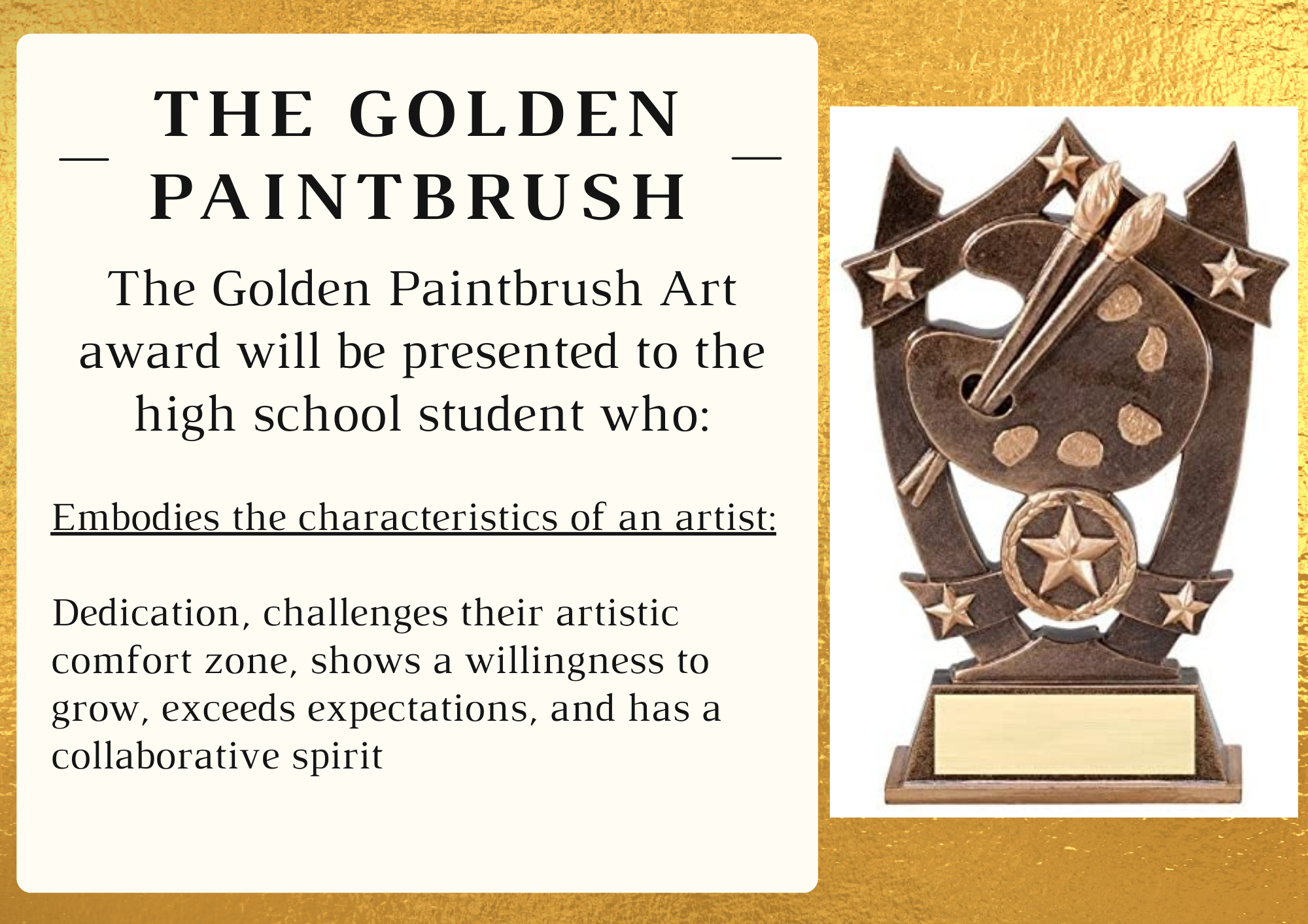 golden paintbrush