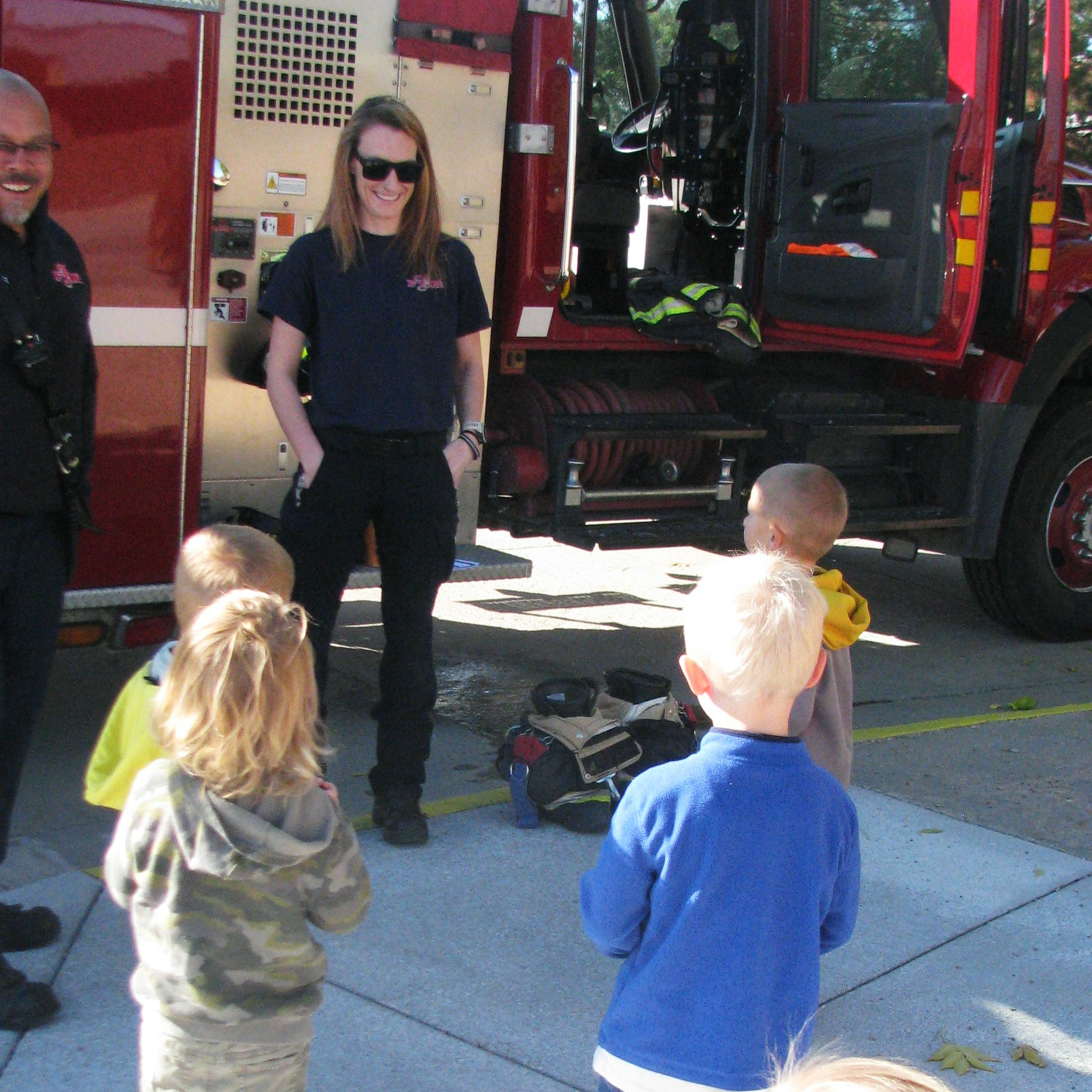 Fire Safety 2022-2023 Fire Fighters with students
