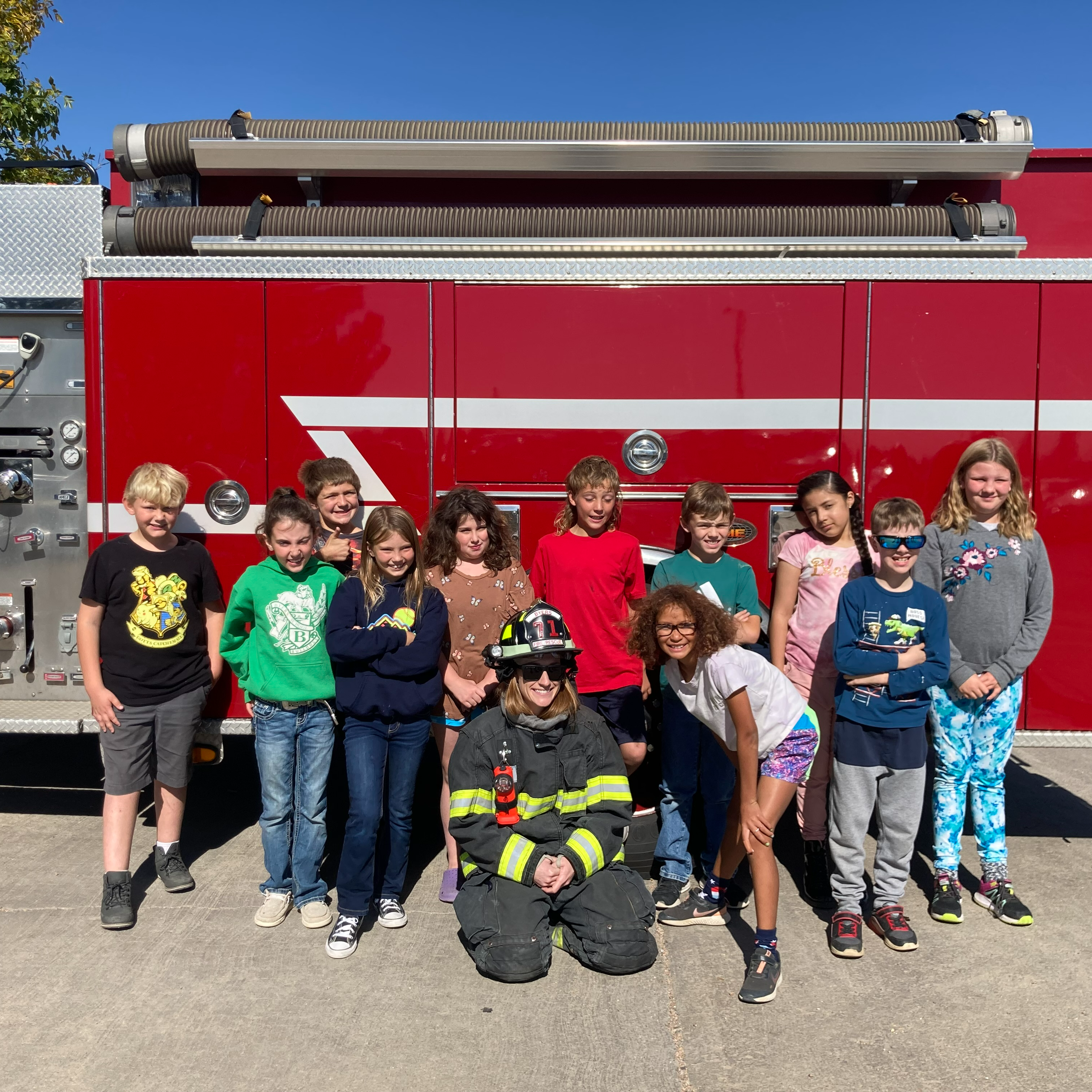 Fire Safety 2022-2023 Fire Fighter with Students
