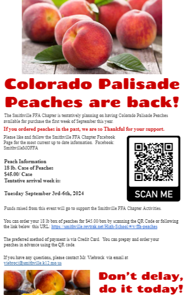 Colorado Palisade Peaches are back!