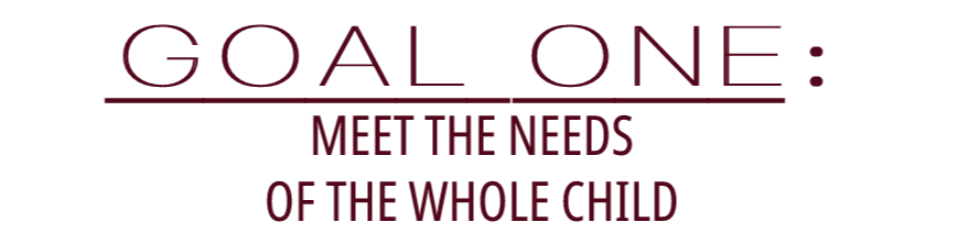 goal1: meet the needs of the child